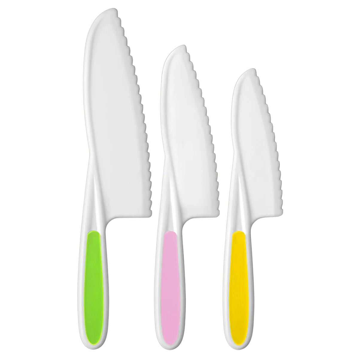 Kids Knife Set- Green Pink Yellow by Zulay Kitchen