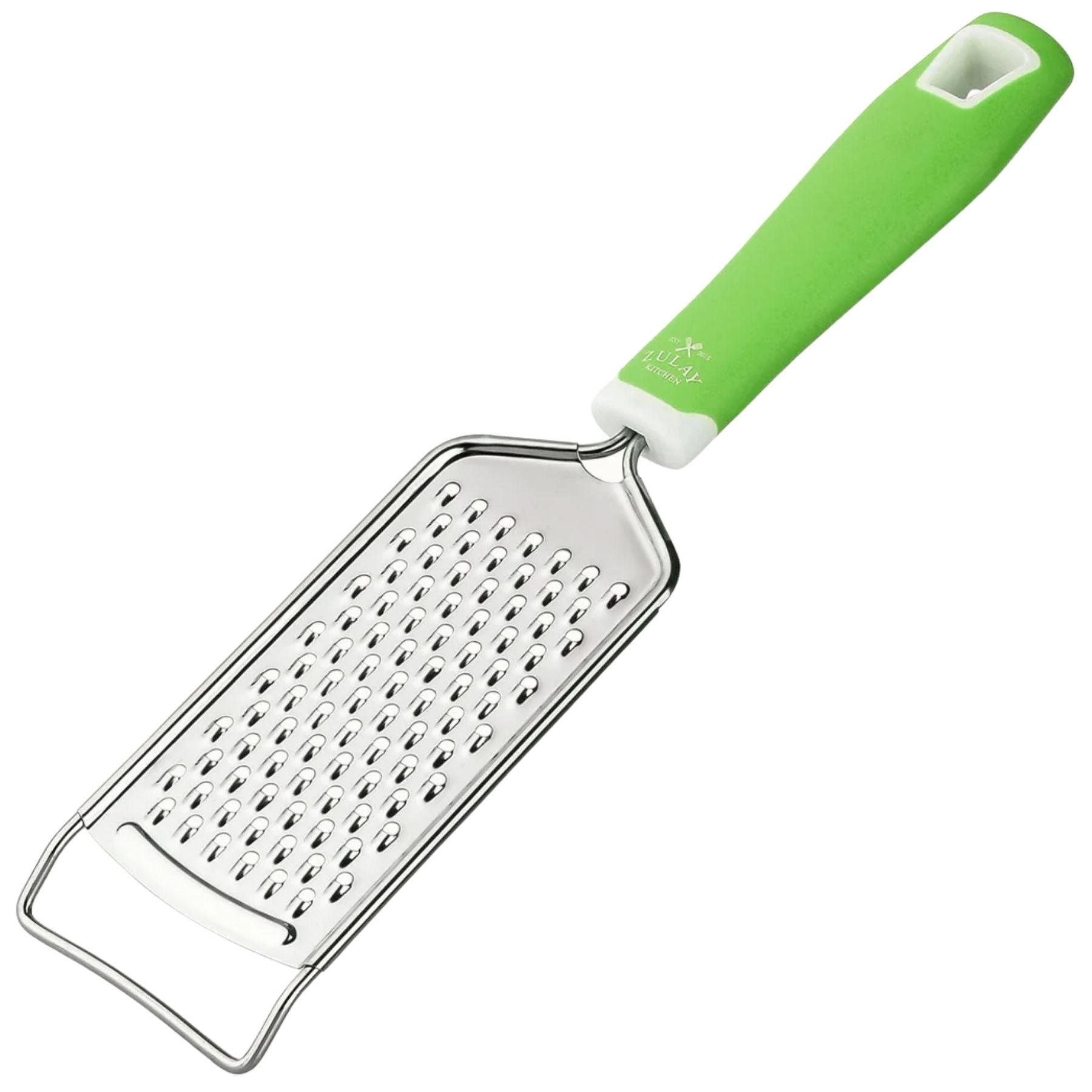 Stainless Steel Flat Cheese Grater-Green by Zulay Kitchen
