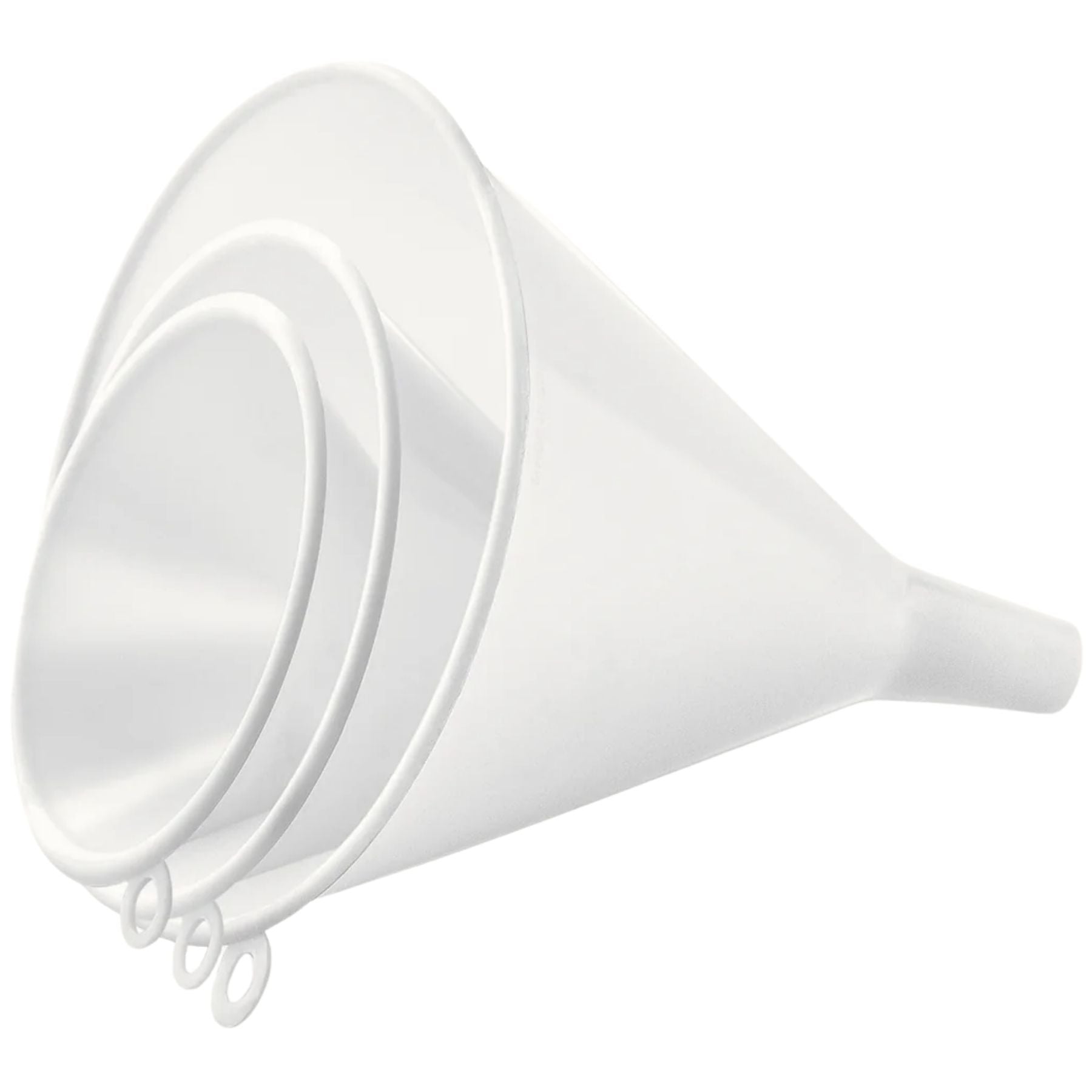 Plastic Kitchen Funnels for Filling Bottles - Set of 3 by Zulay Kitchen
