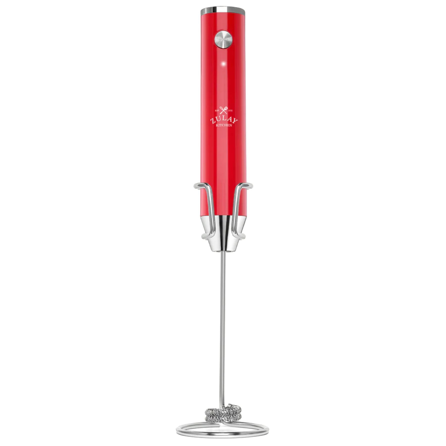 LUX™ Rechargeable Milk Frother - Red by Zulay Kitchen