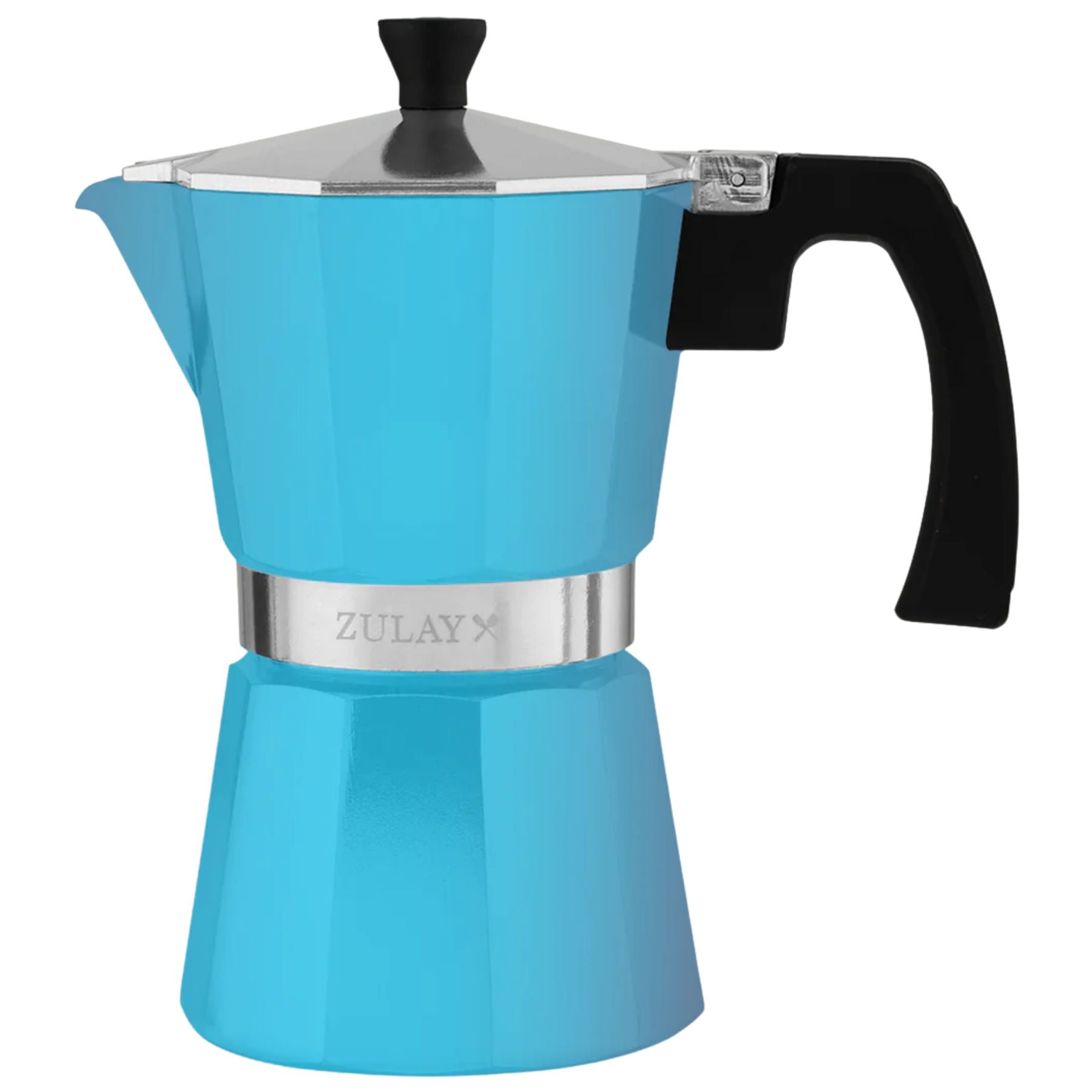 Moka Pot Espresso Maker - 6 Cup Light Blue by Zulay Kitchen