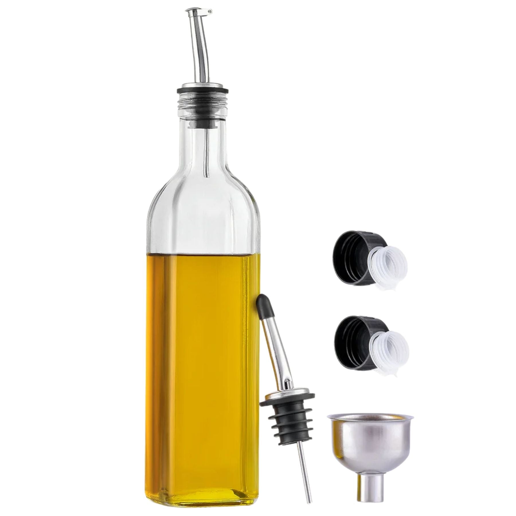 Olive Oil Dispenser Bottle with Accessories-1 Pack - Clear by Zulay Kitchen