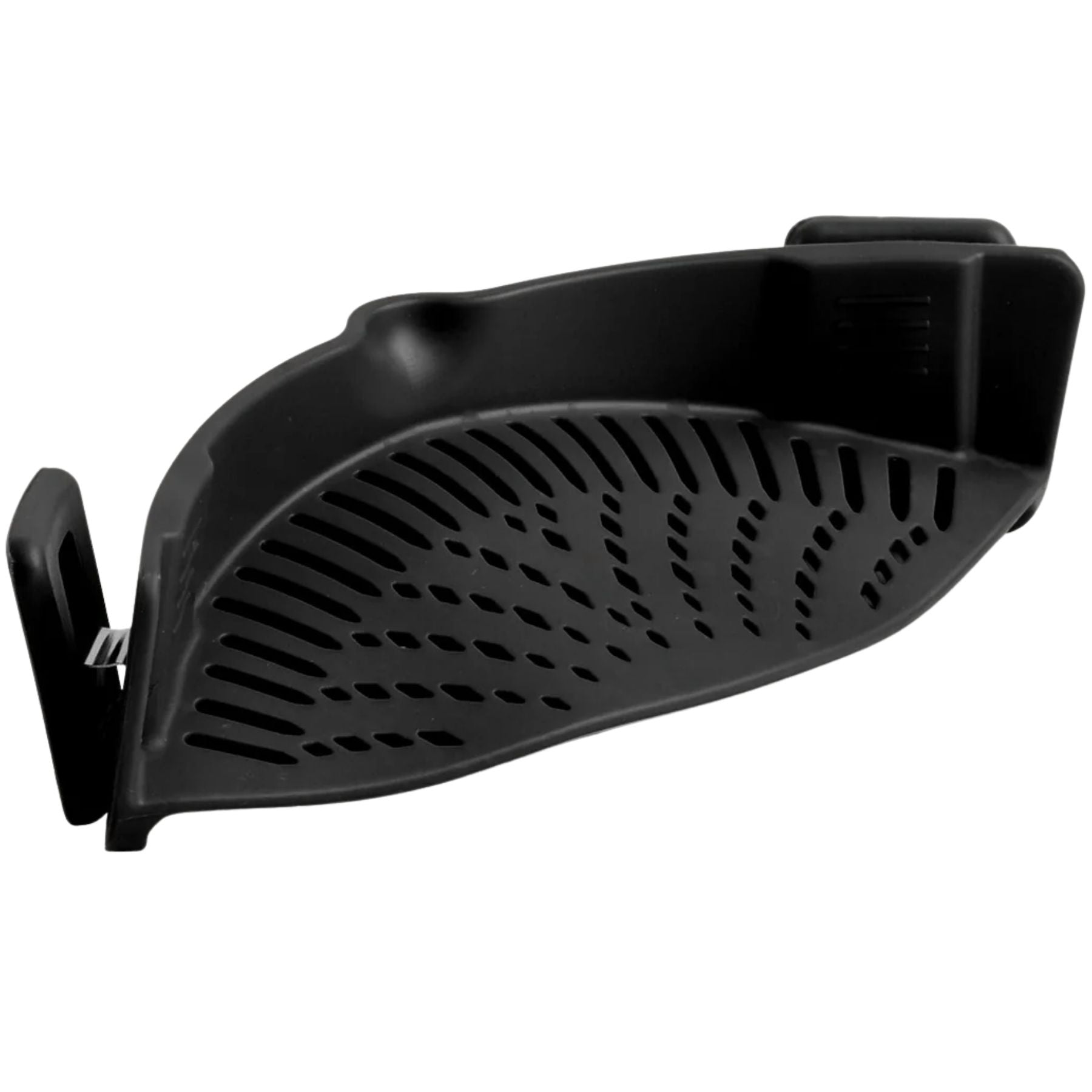 Adjustable Silicone Pot Strainer With Clips-Black by Zulay Kitchen