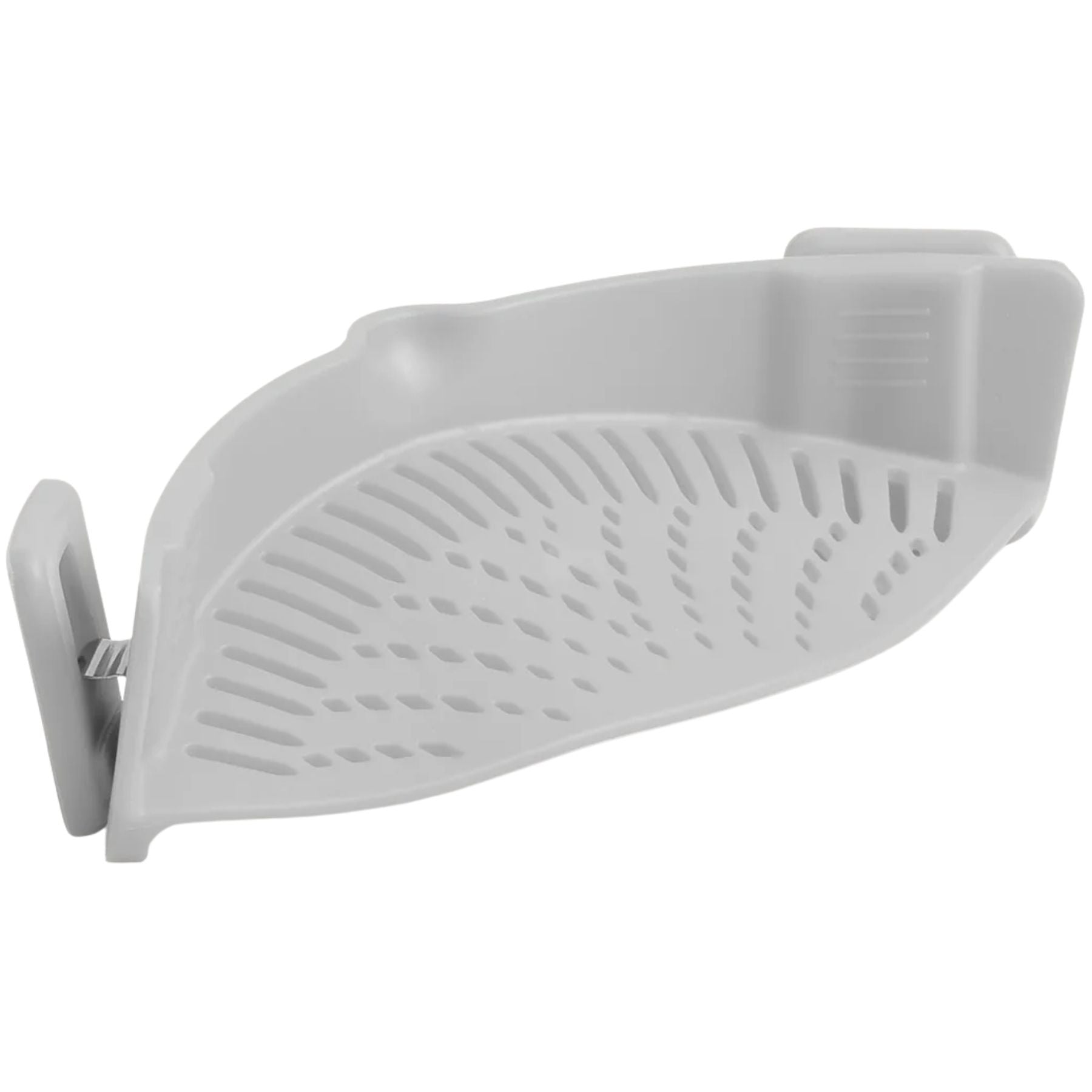 Adjustable Silicone Pot Strainer With Clips-Gray by Zulay Kitchen