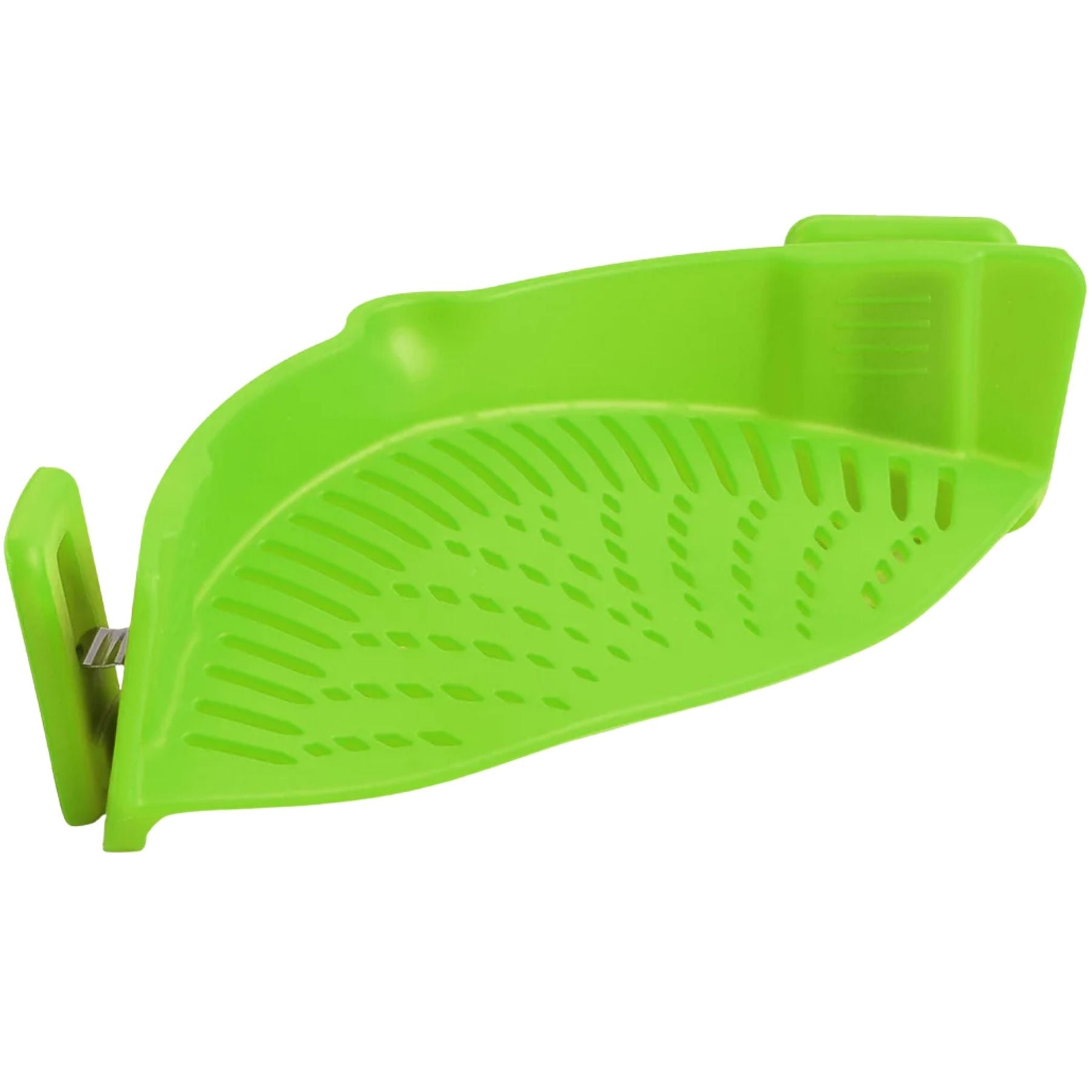 Adjustable Silicone Pot Strainer With Clips - Green by Zulay Kitchen