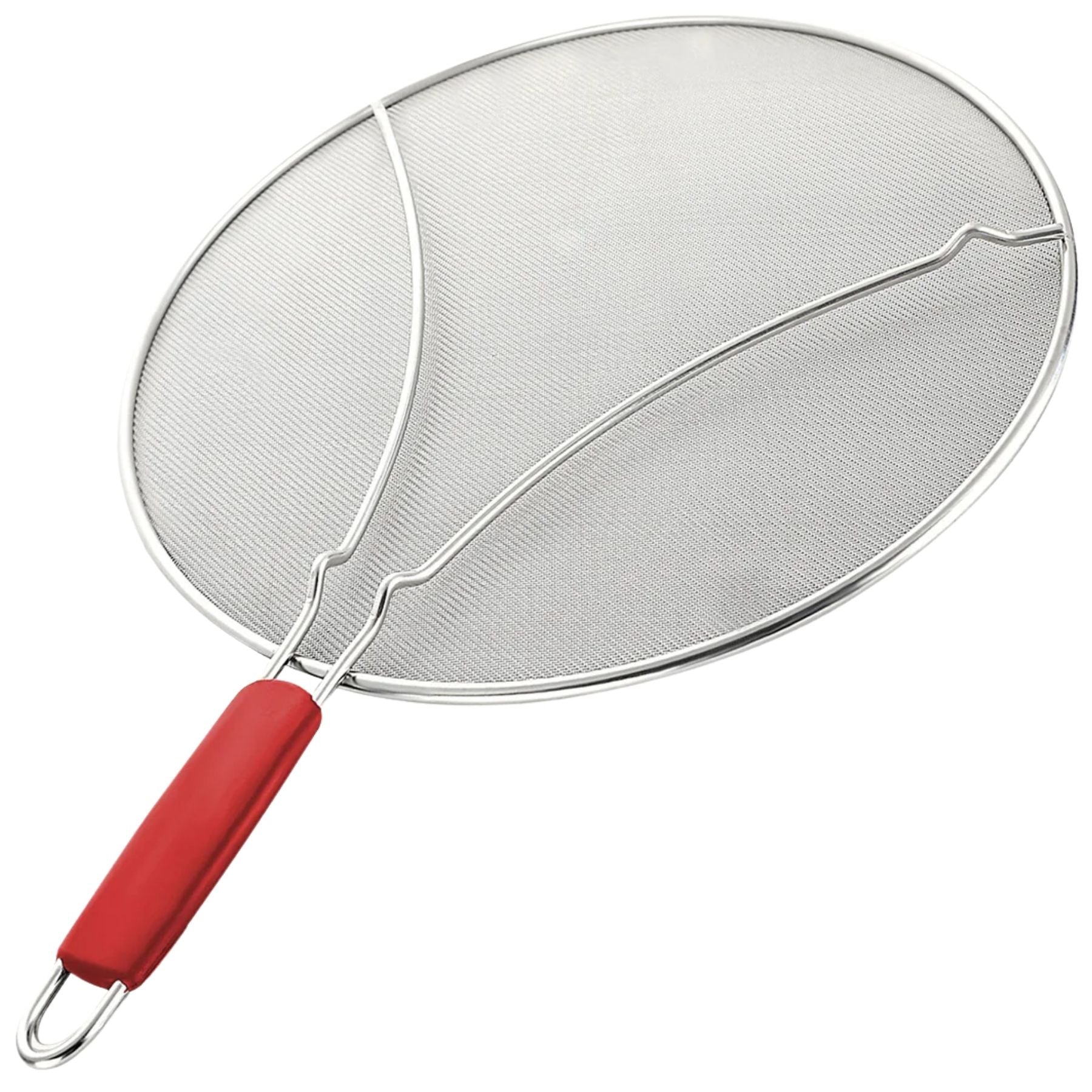 Stainless Steel Grease Splatter Screen- Large 13 inch Red by Zulay Kitchen