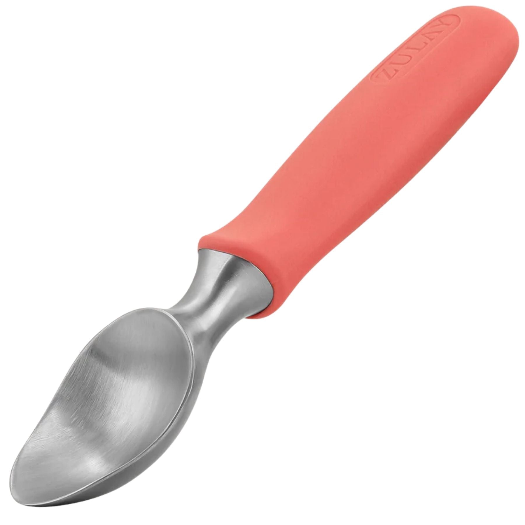 Ice Cream Scoop With Rubber Grip - Red by Zulay Kitchen