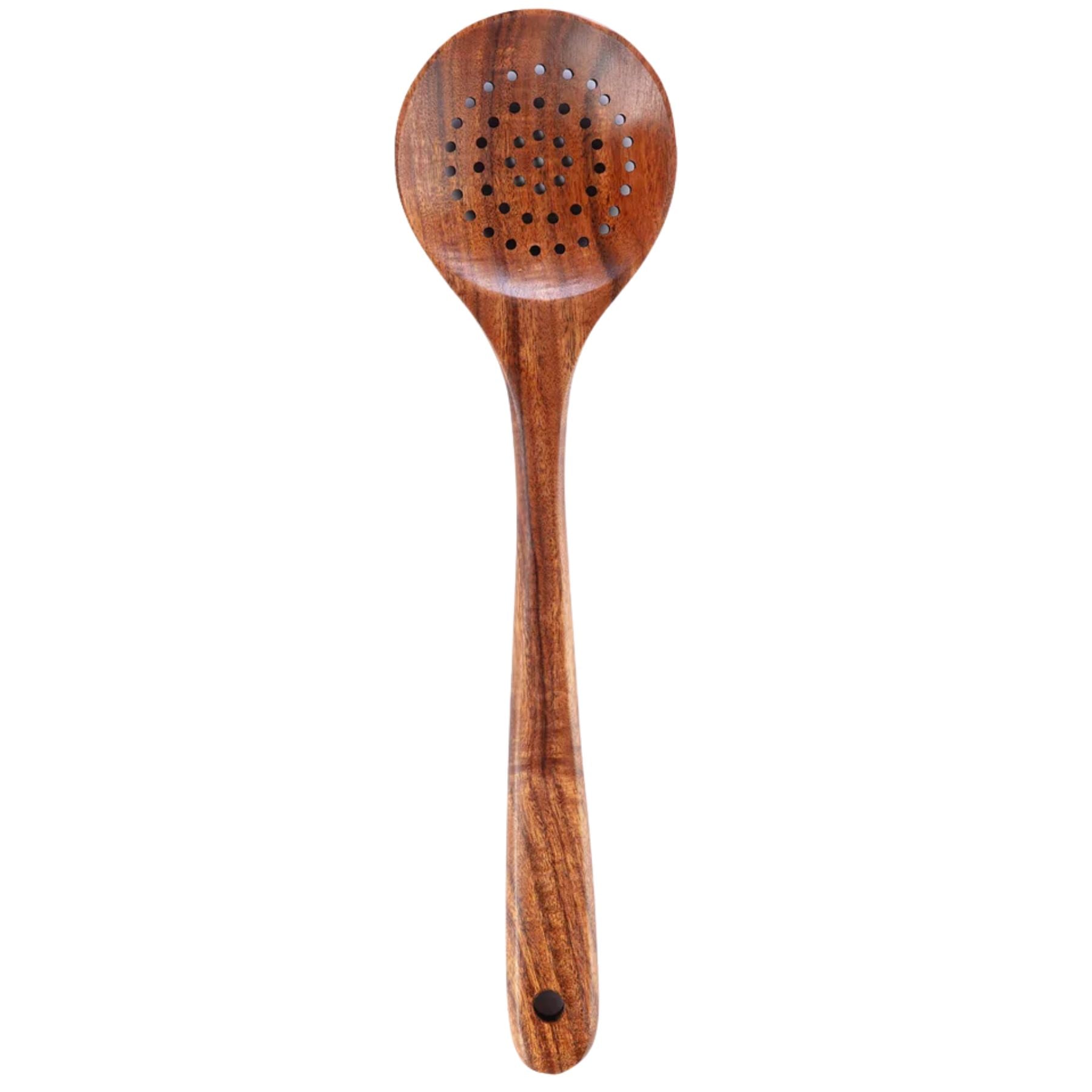 Teak Wood Utensil Large Skimmer Replacement Part