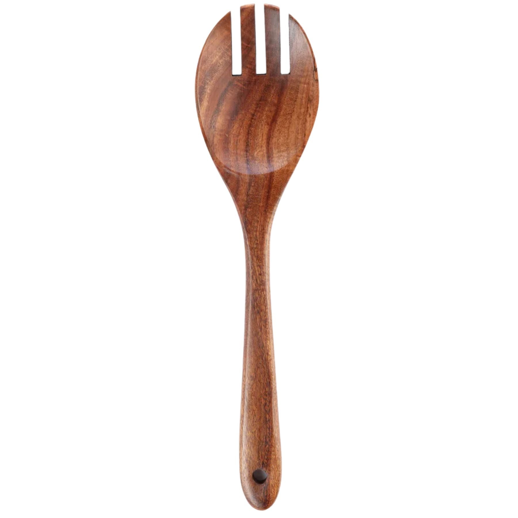 Teak Wood Utensil Large Salad Fork Replacement Part
