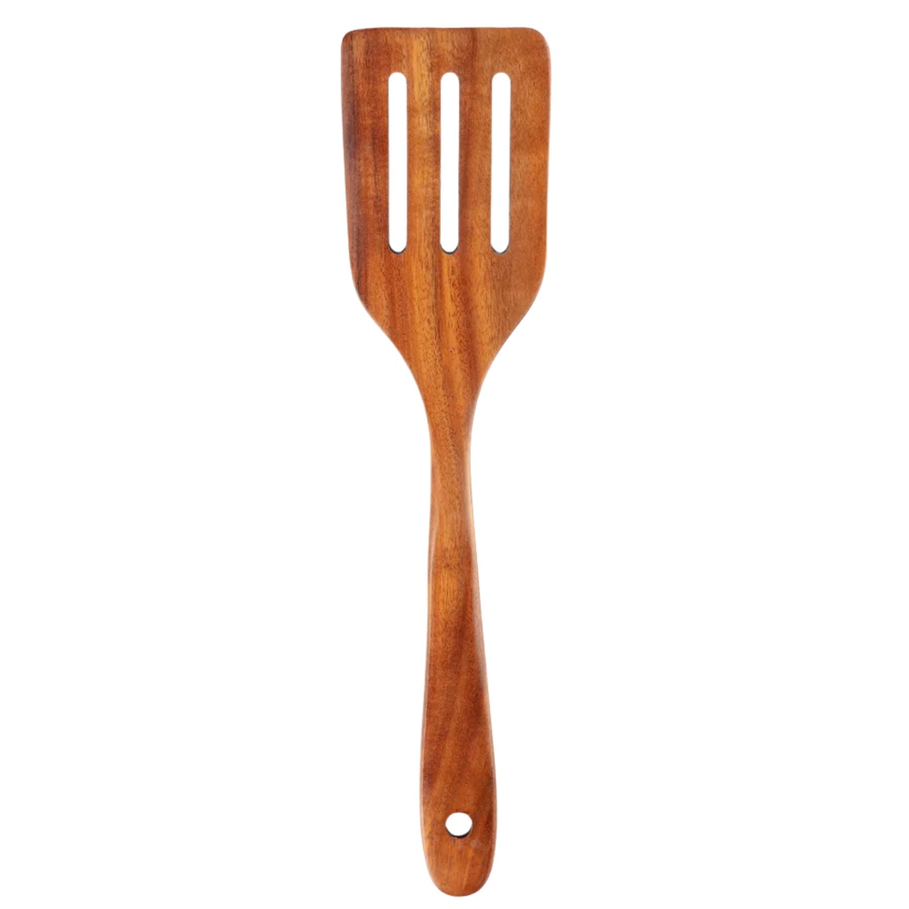 Teak Wood Utensil Large Slotted Turner Replacement Part