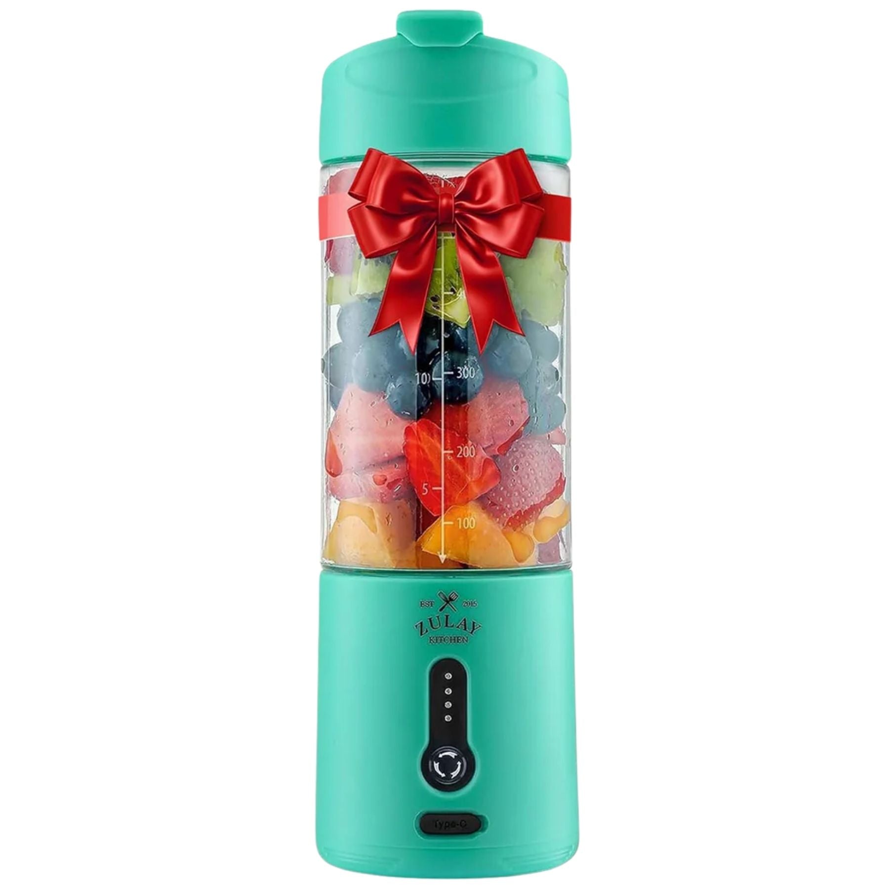 Personal Blender - 18oz Rechargeable Blender that Crushes Ice- Aqua by Zulay Kitchen