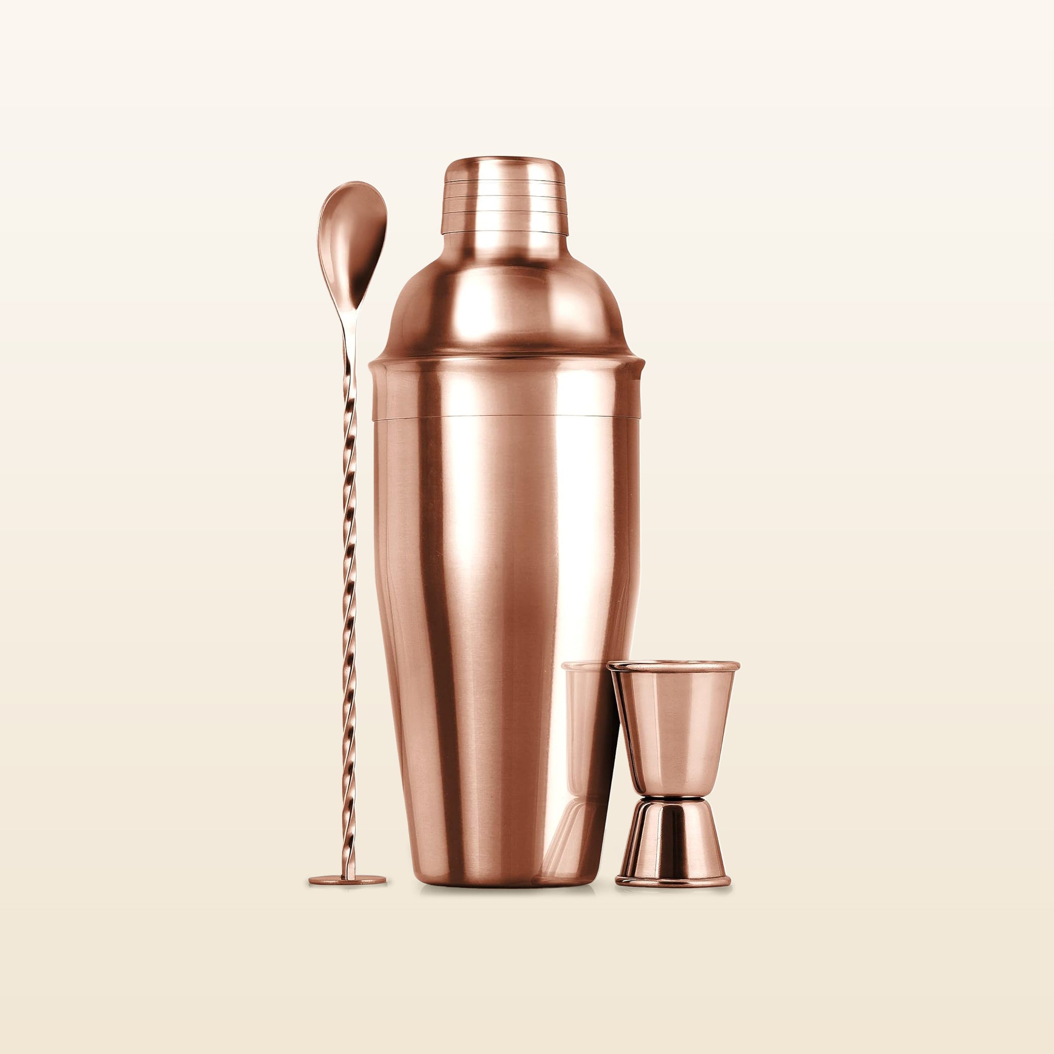 Cocktail Shaker Set - Rose Gold by Zulay Kitchen