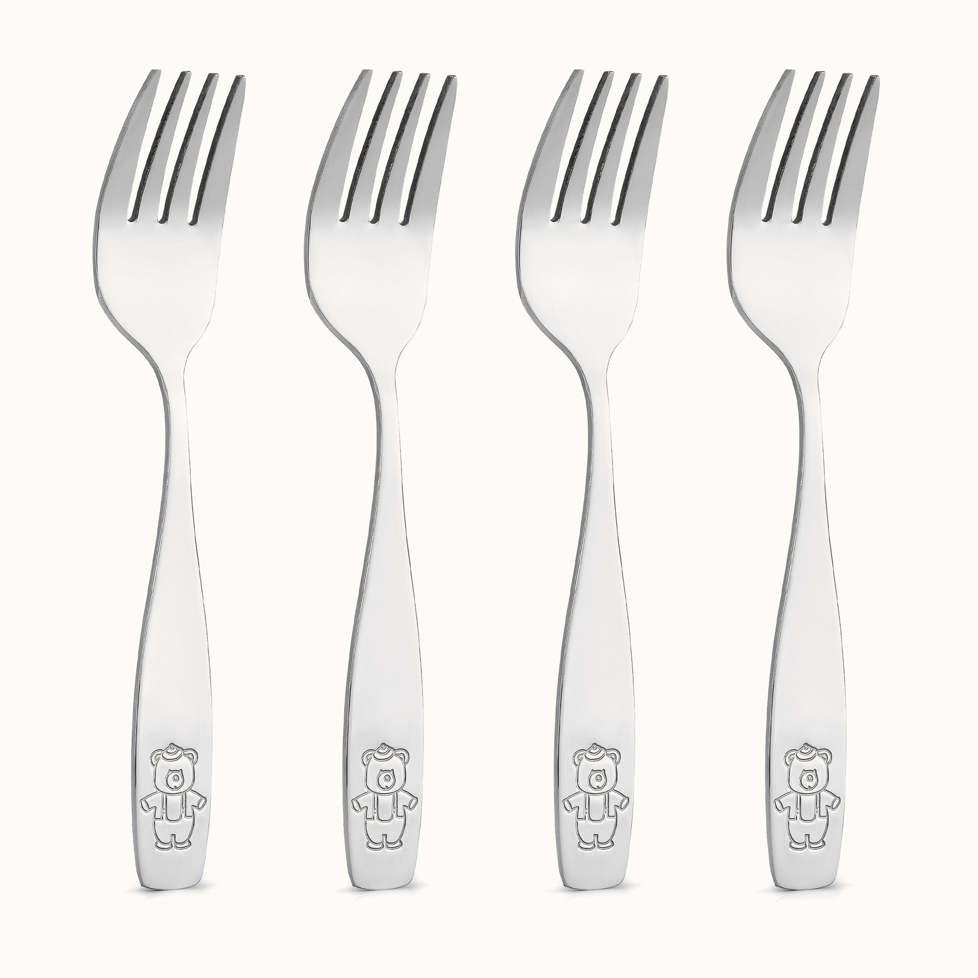 Zulay Kitchen Flatware Set Spoons & Forks for Toddlers 4 Forks by Zulay Kitchen