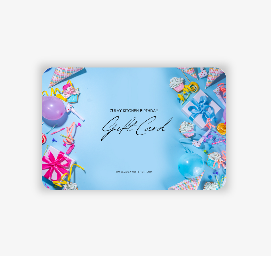 Birthday Gift Card - Blue by Zulay Kitchen