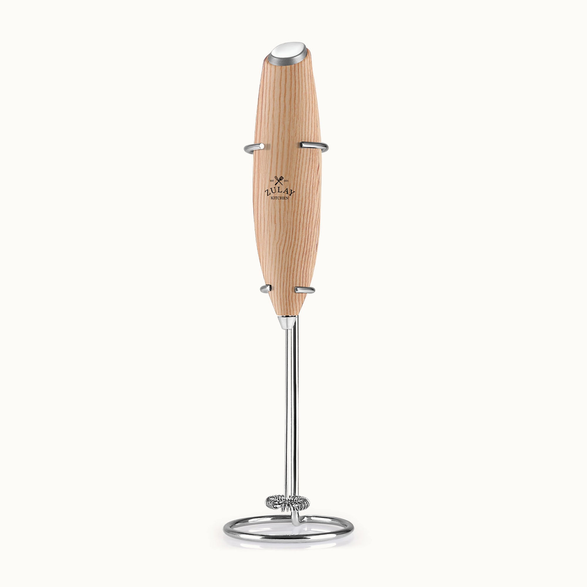 Zulay Kitchen Milk Frother With Stand-Maple by Zulay Kitchen