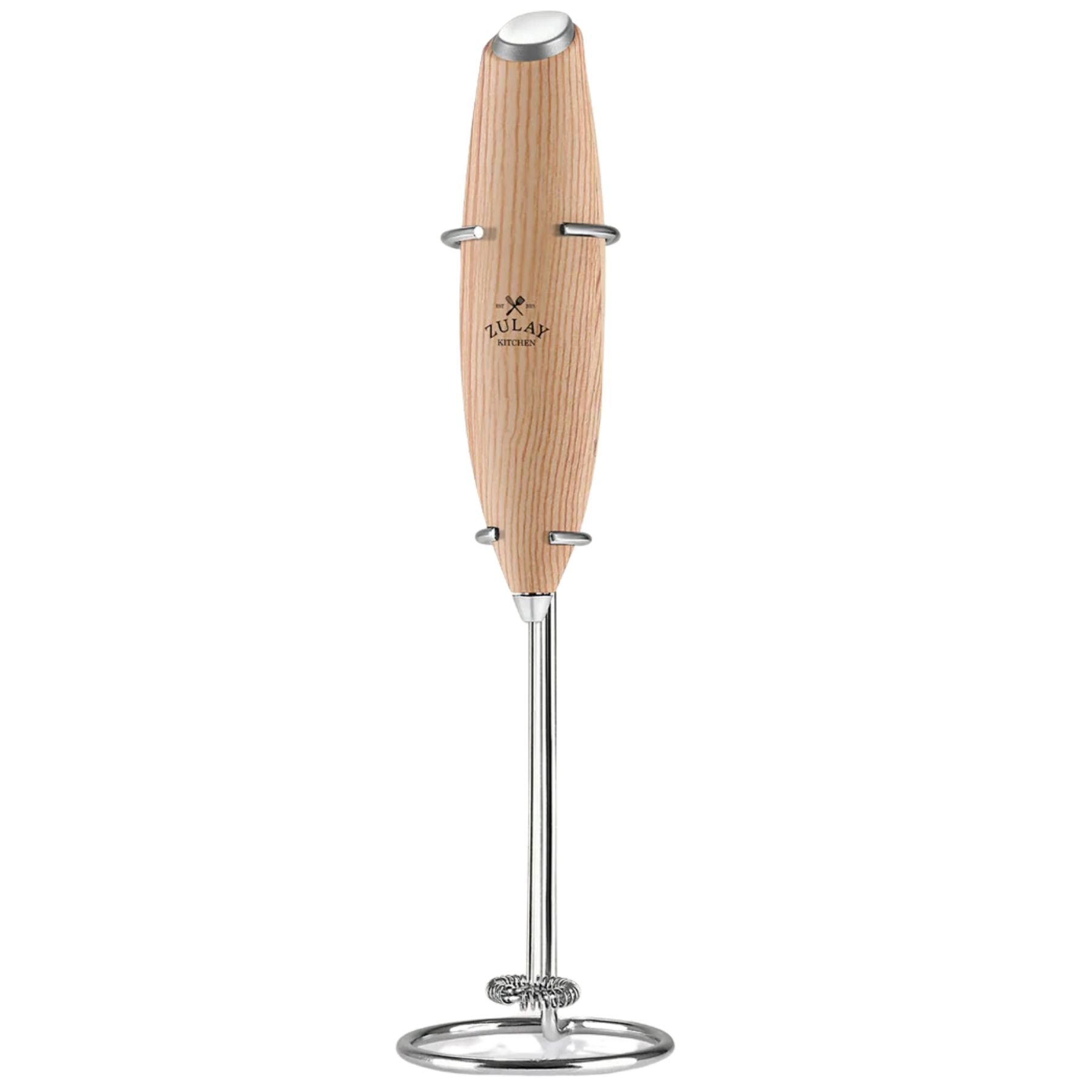 Zulay Kitchen Milk Frother With Stand-Maple by Zulay Kitchen