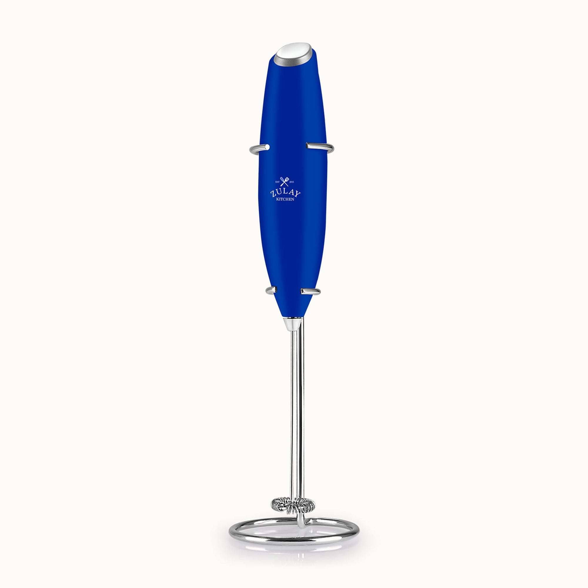 Zulay Kitchen Milk Frother With Stand-Royal Blue by Zulay Kitchen
