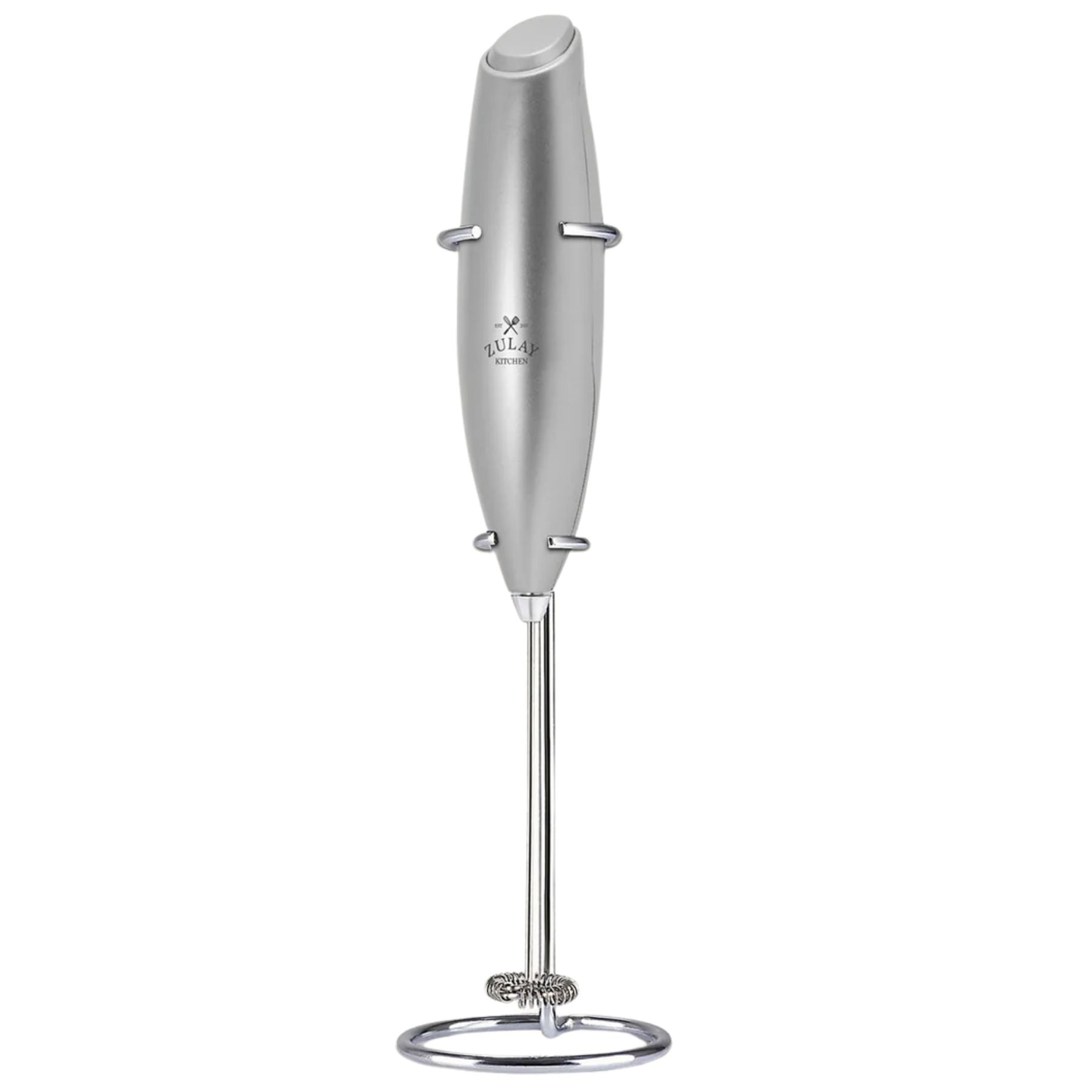 Zulay Kitchen Milk Frother With Stand-Silver by Zulay Kitchen