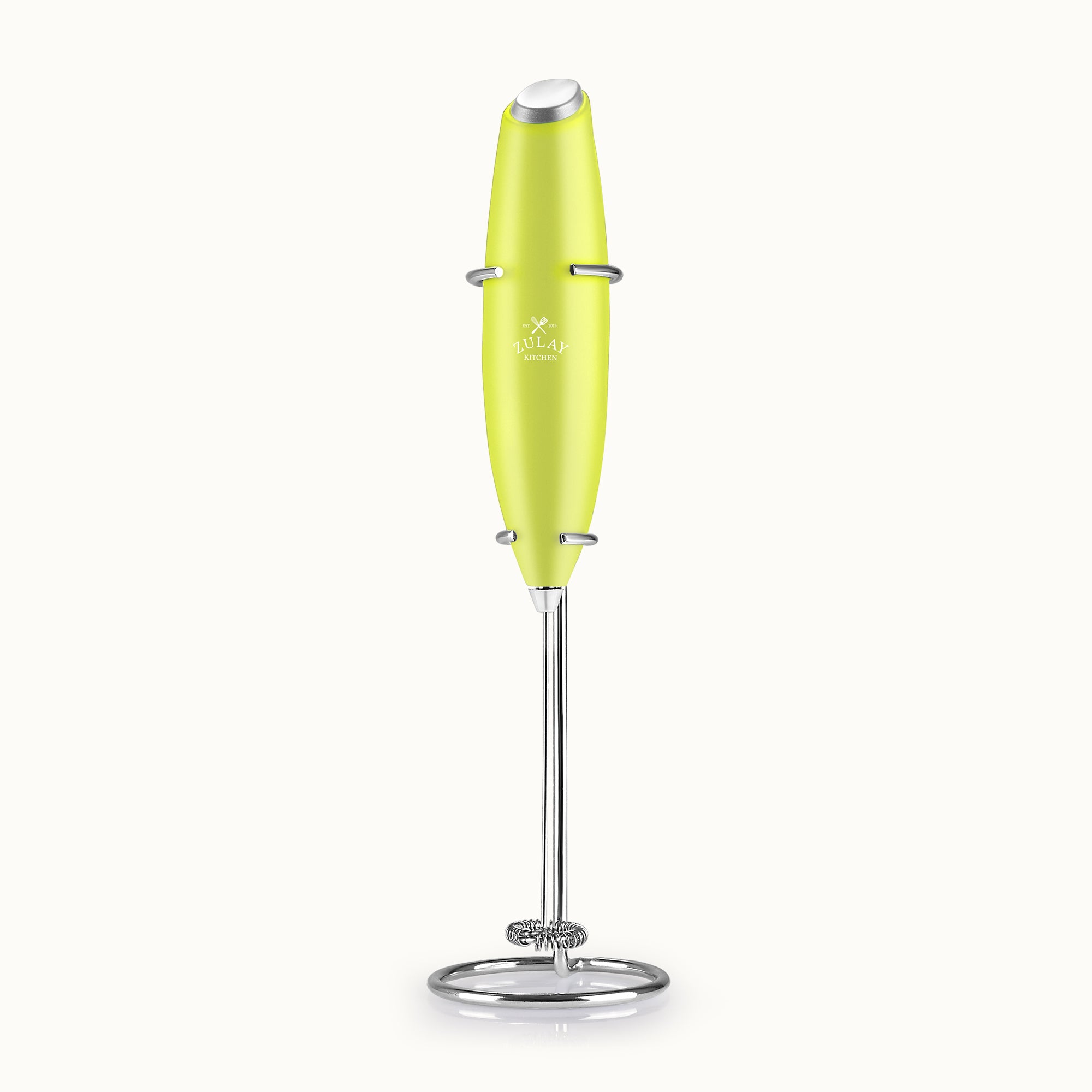 Zulay Kitchen Milk Frother With Stand-Lime Green by Zulay Kitchen