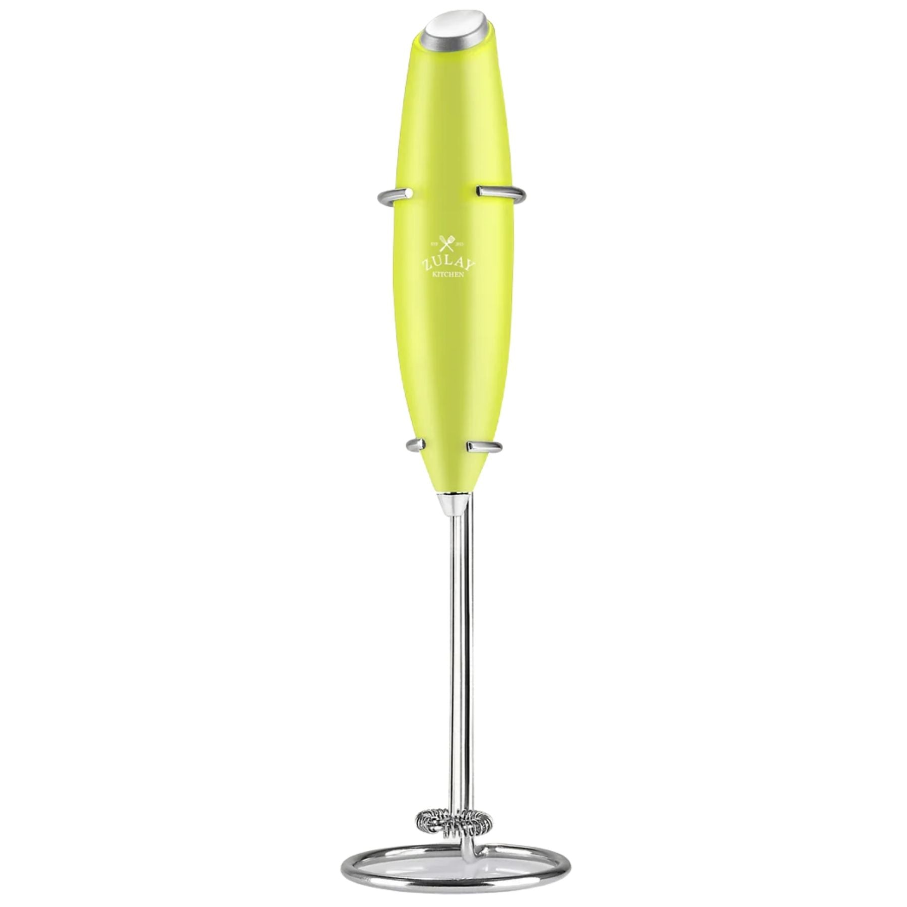 Zulay Kitchen Milk Frother With Stand-Lime Green by Zulay Kitchen
