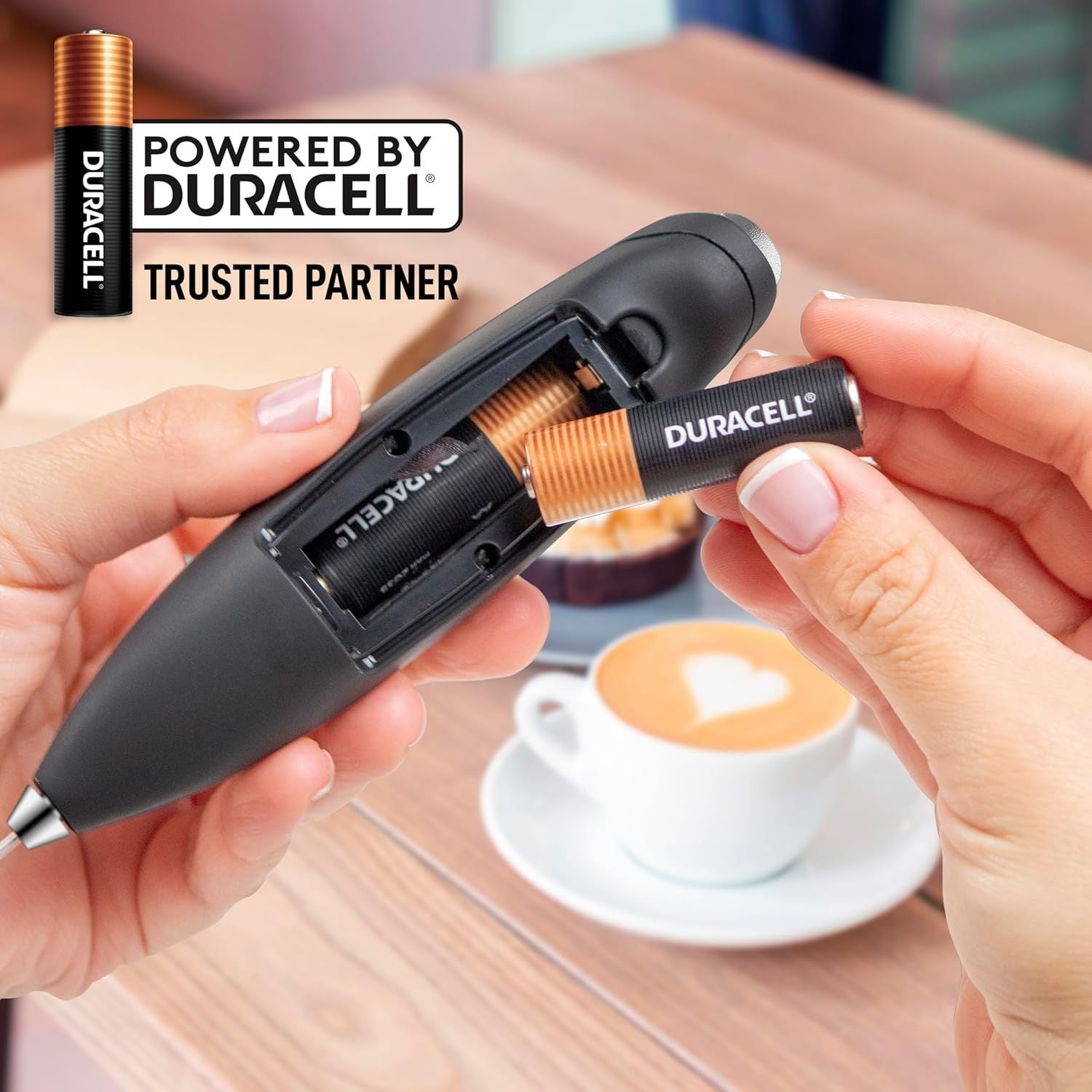 Duracell Powered Milk Frother Trusted Partner by Zulay Kitchen
