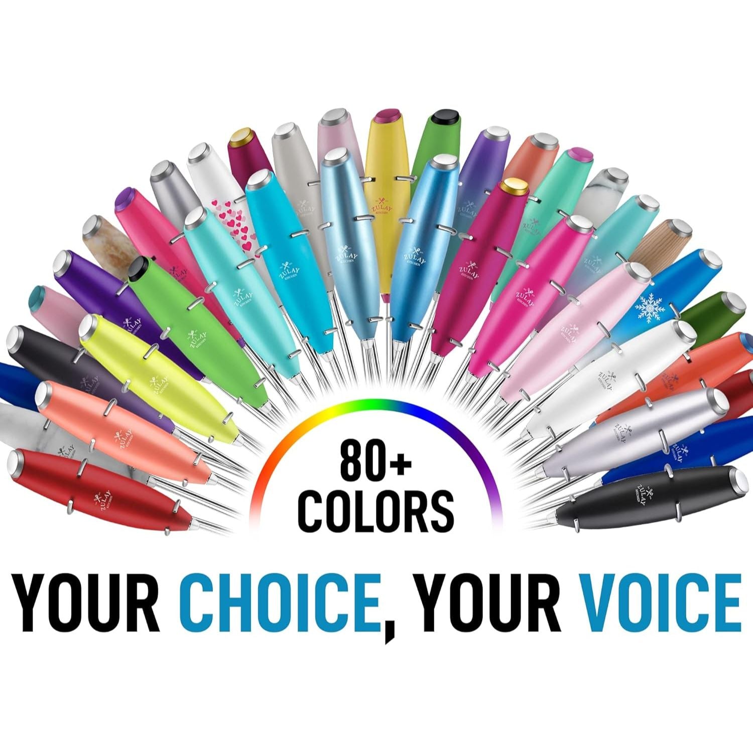 Your Choice, Your Voice 80 plus Colors Milk Frothrer by Zulay Kitchen