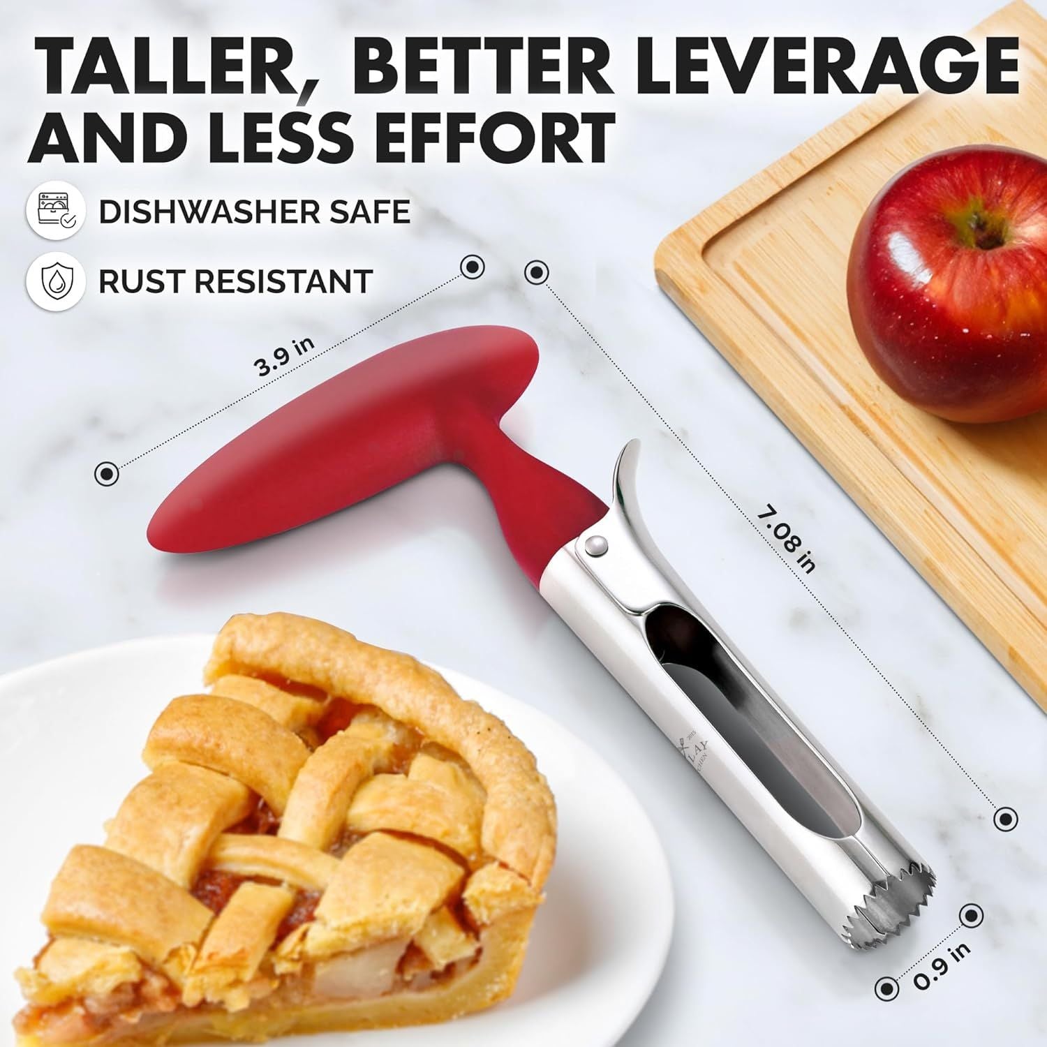 Rust Resistant Premium Apple Corer by Zulay Kitchen