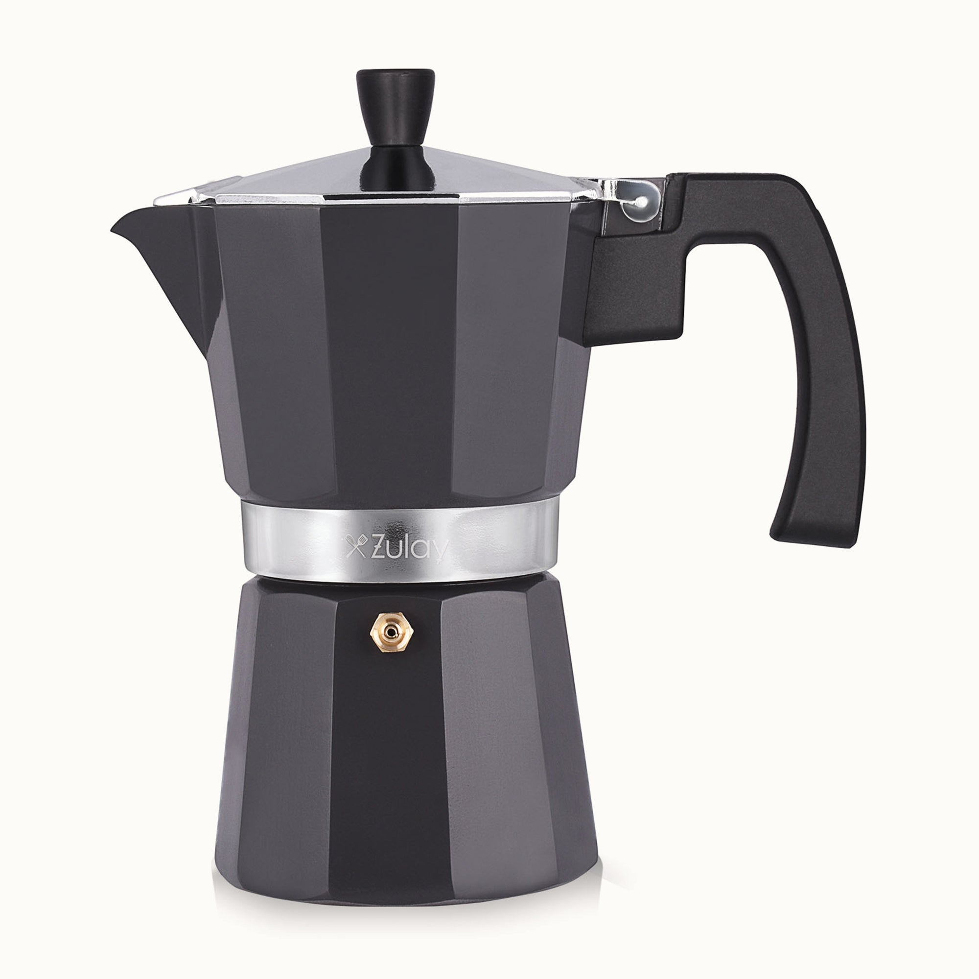 Traditional Espresso Maker 5.5 Espresso Cups - Black by Zulay Kitchen