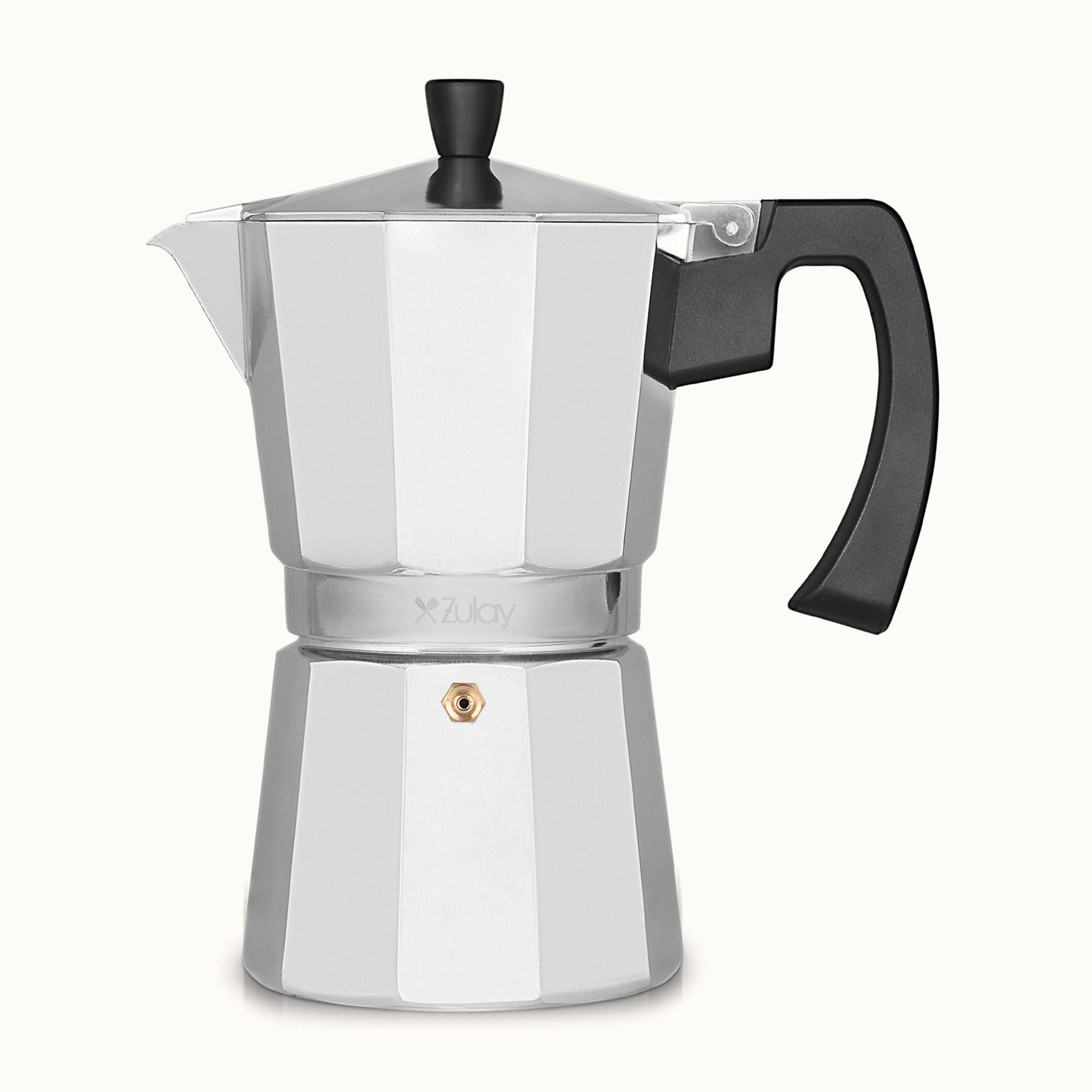 Zulay Kitchen Traditional Espresso Maker-3 Espresso Cups-Silver by Zulay Kitchen