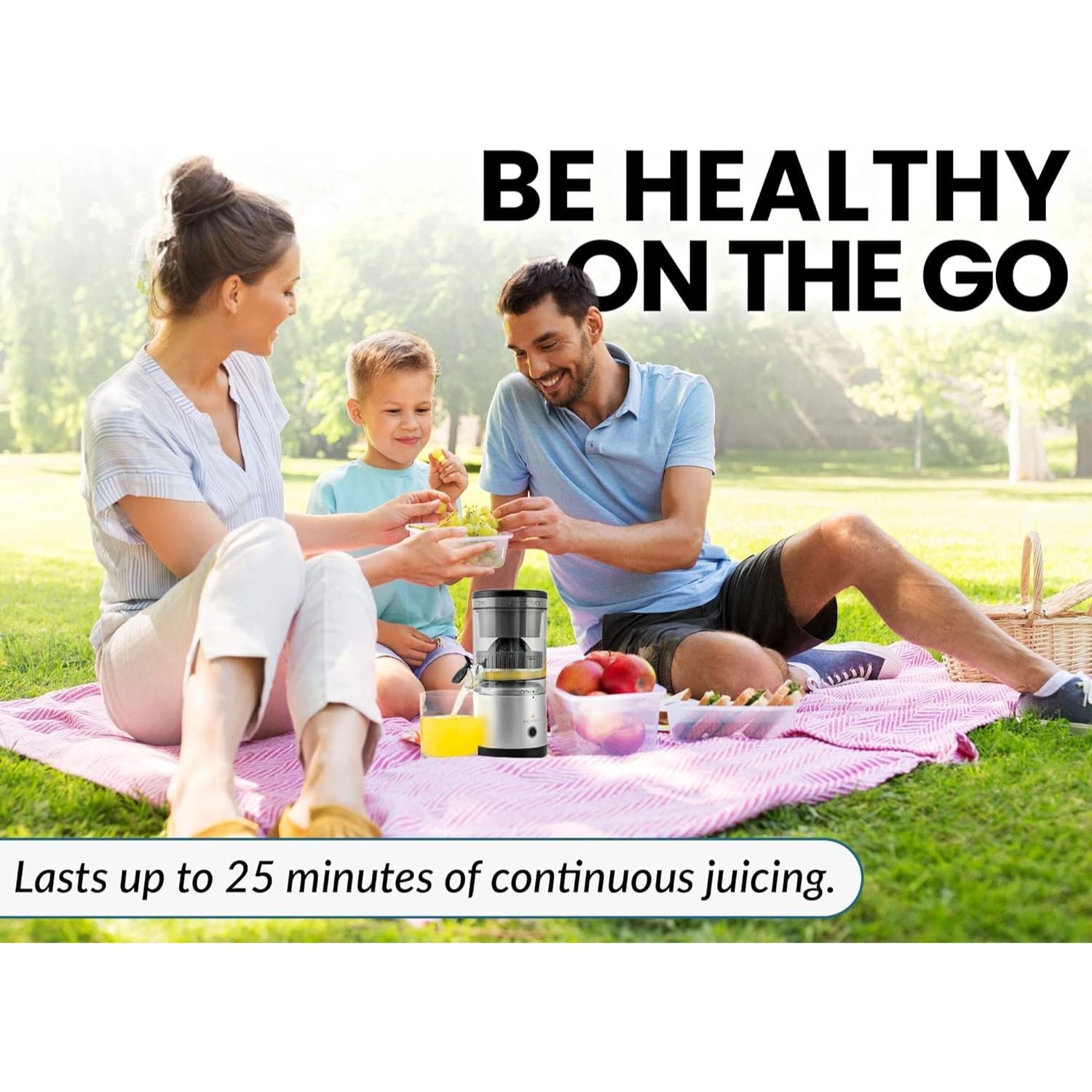 Enjoy Fresh Juice On the Go with the Vortex Citrus Juicer by Zulay Kitchen