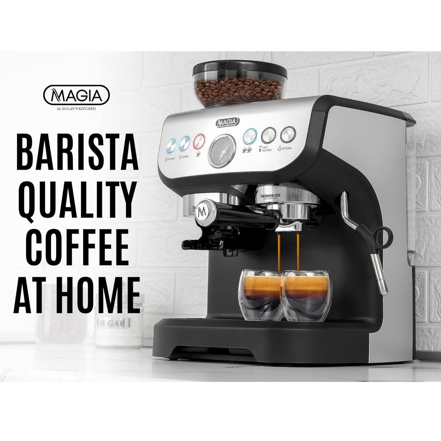 Barista Quality Coffee at Home with Zulay Magia Manual Espresso Machine by Zulay Kitchen