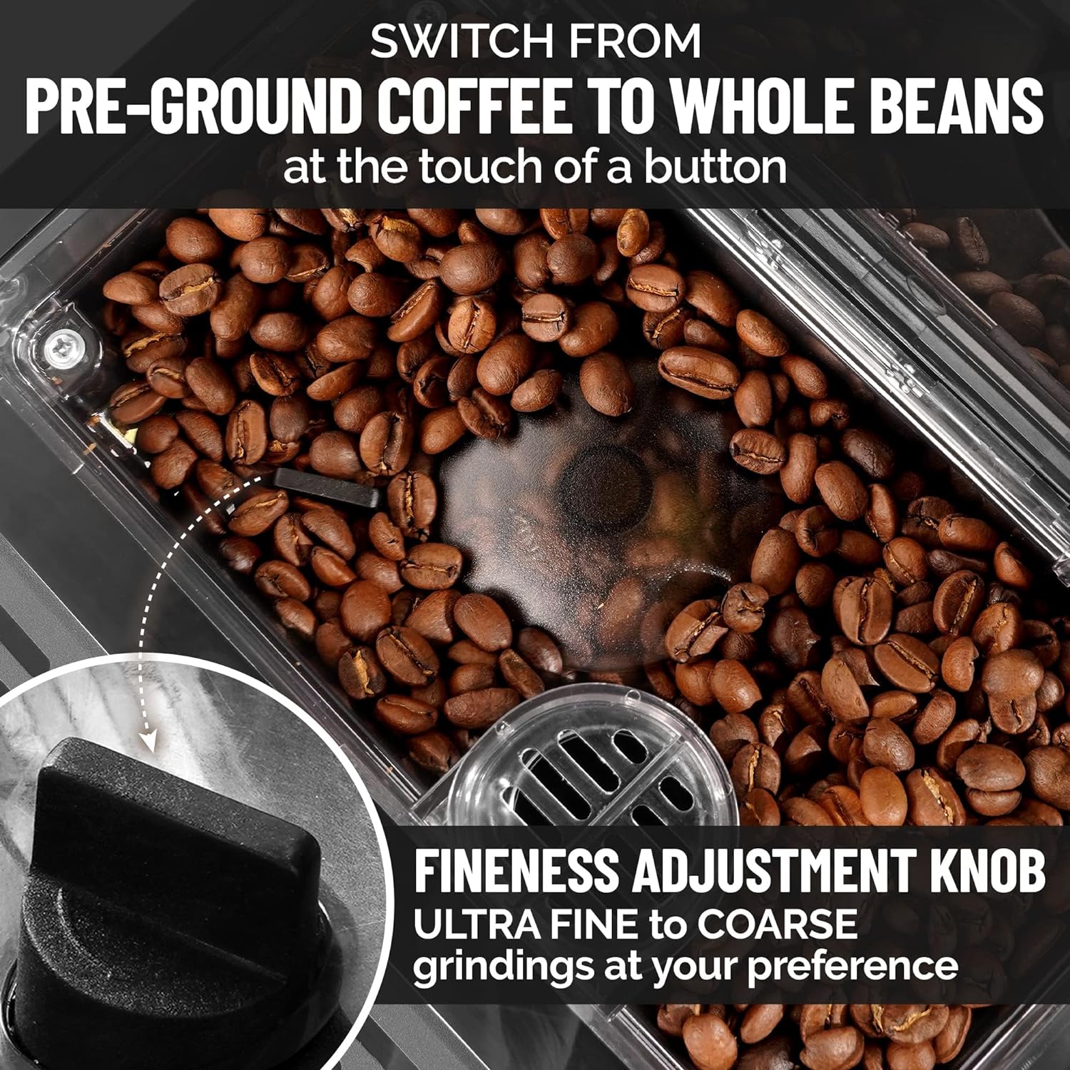 Zulay Magia Super Automatic Espresso Machine with Adjustable Grinder by Zulay Kitchen