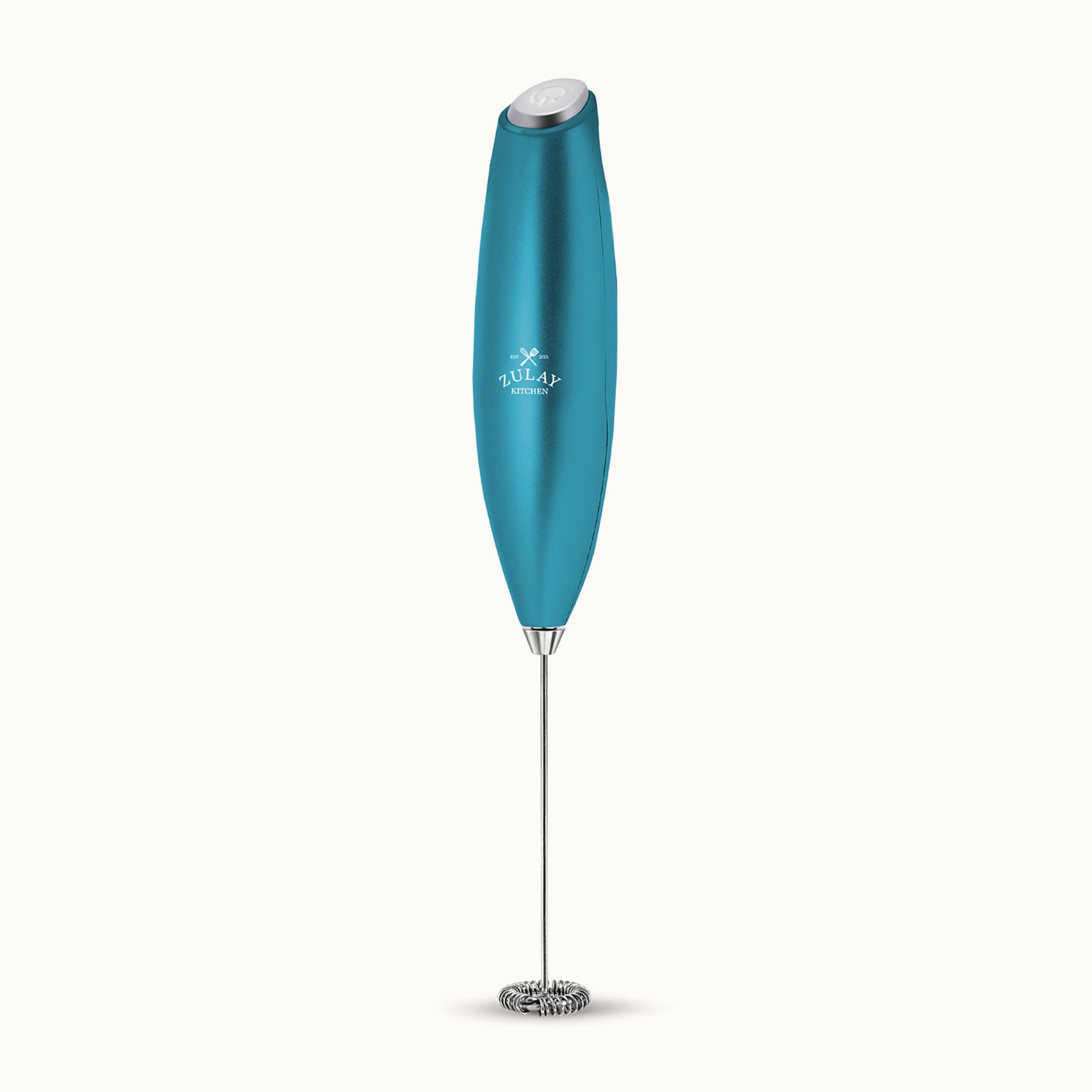 Zulay Milk Frother (Without Stand)-Metallic Blue by Zulay Kitchen