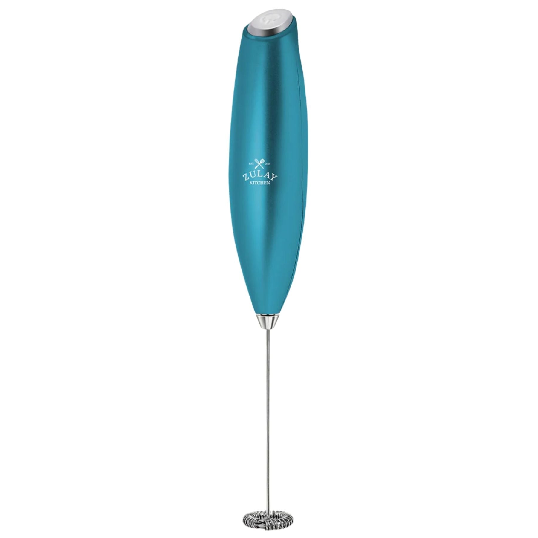 Zulay Milk Frother (Without Stand)-Metallic Blue by Zulay Kitchen