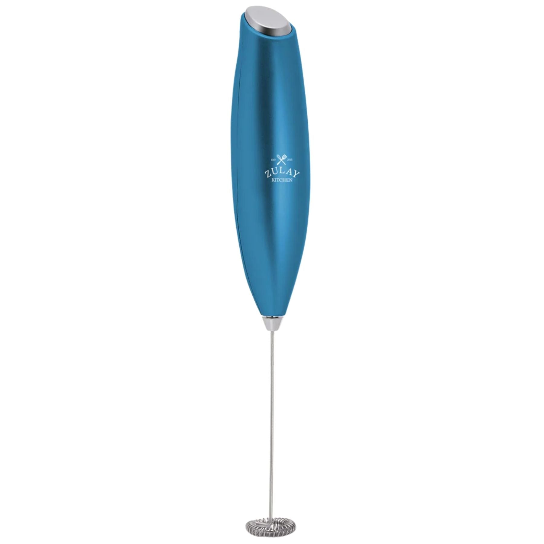 Zulay Milk Frother (Without Stand)-Metallic Ice Blue by Zulay Kitchen