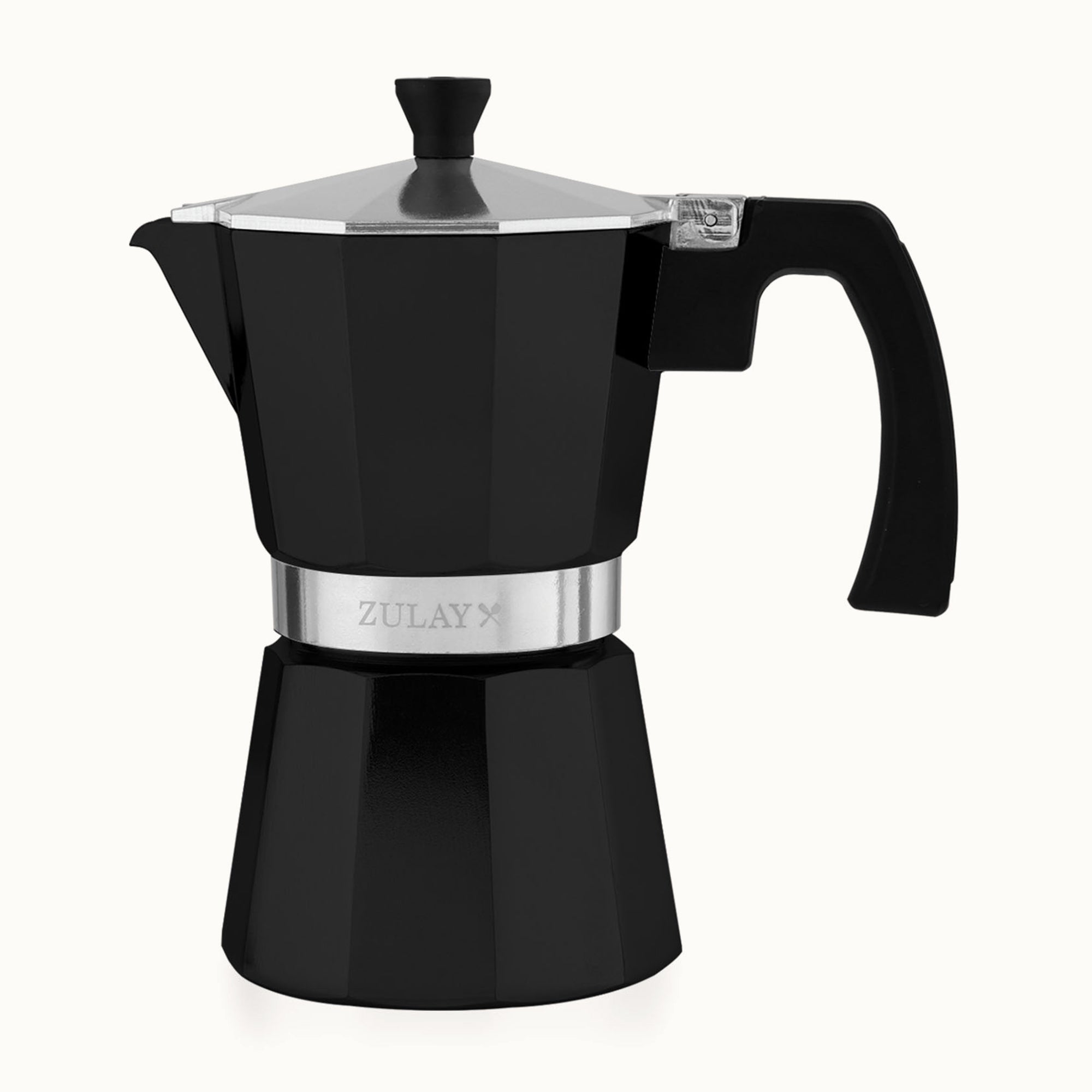 Stovetop Espresso Cup Moka Pot - 12 Cup - Black by Zulay Kitchen
