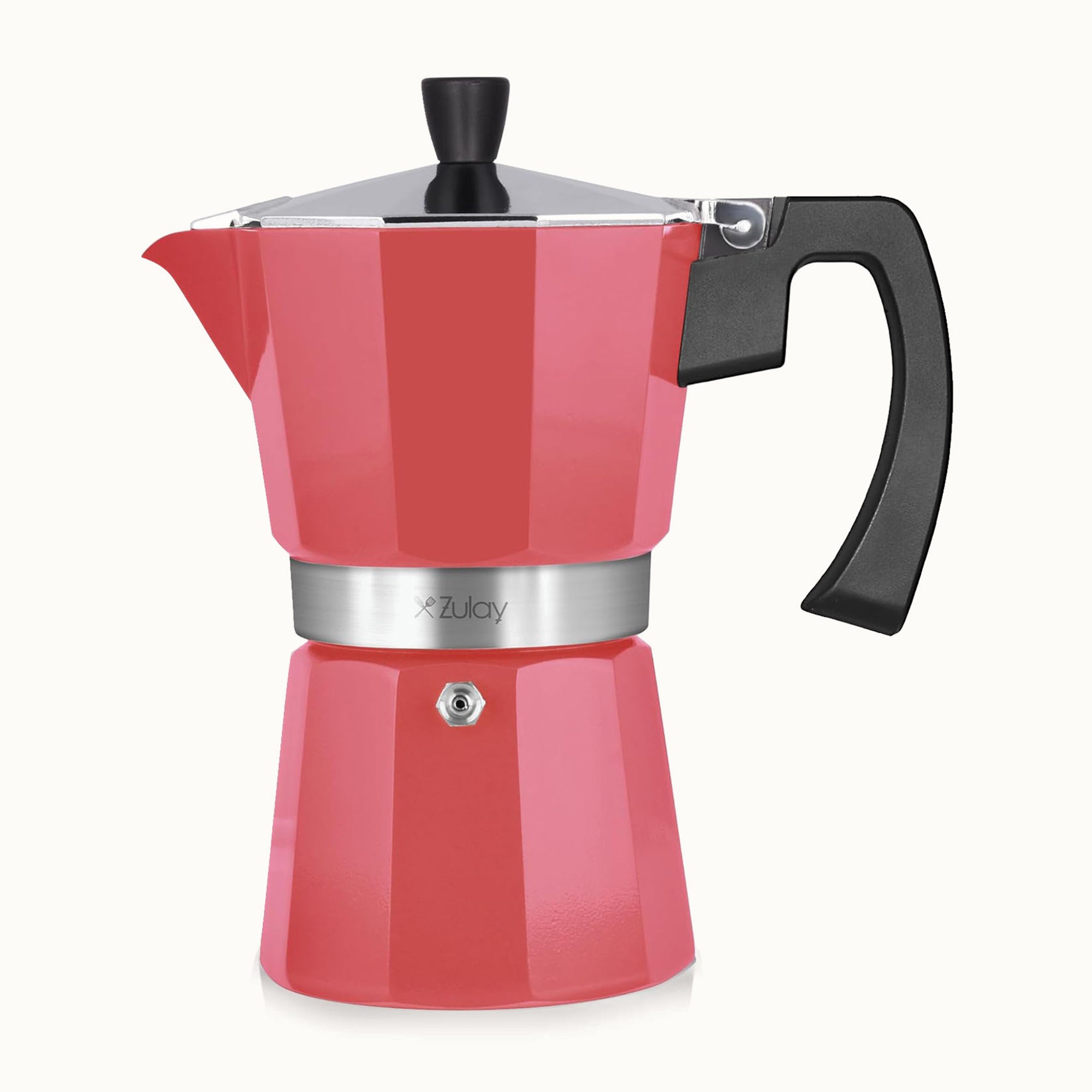 Moka Pot Espresso Maker - 6 Cups Red by Zulay Kitchen