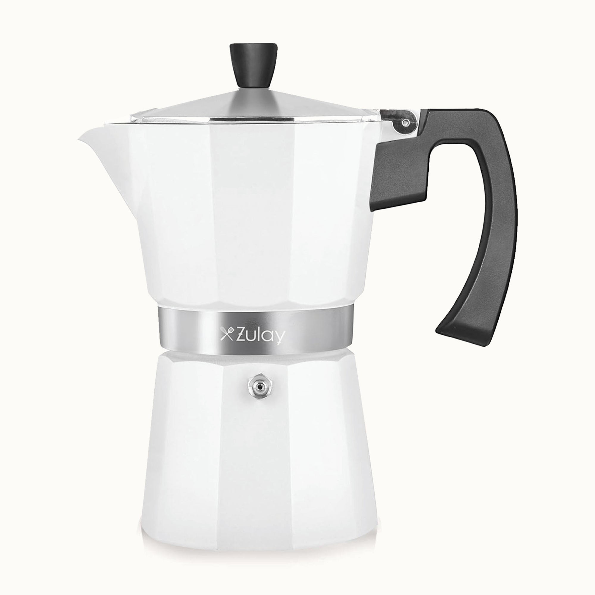 Moka Pot Espresso Maker - 6 Cups White by Zulay Kitchen