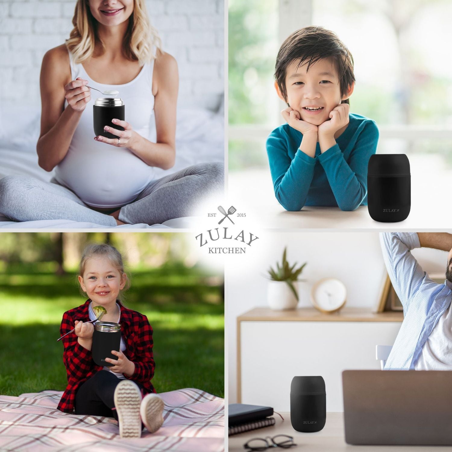 Enjoy Your Meals with Vacuum Insulated Lunch Container by Zulay Kitchen