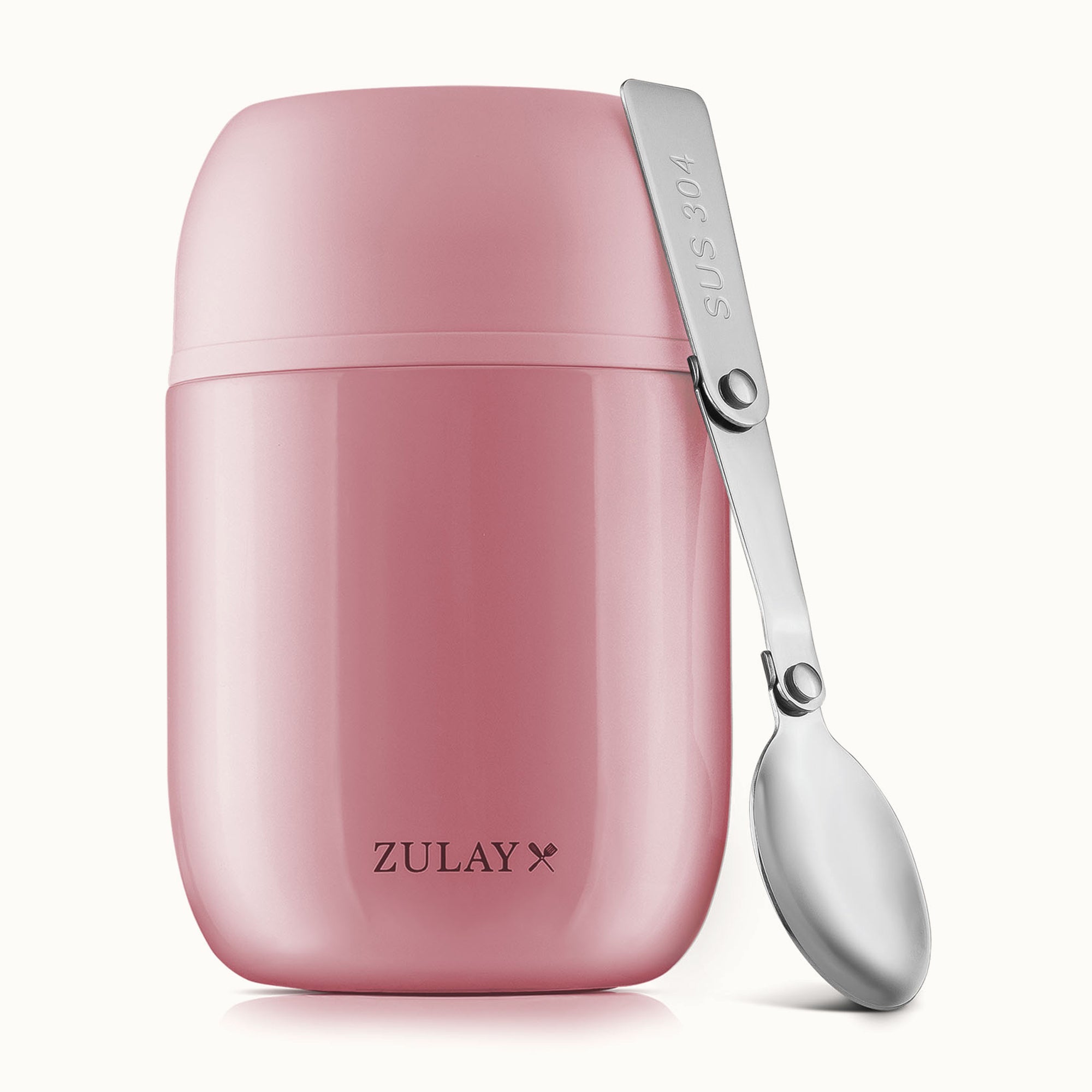 Zulay Vacuum Insulated Lunch Container- Pink vacc by Zulay Kitchen