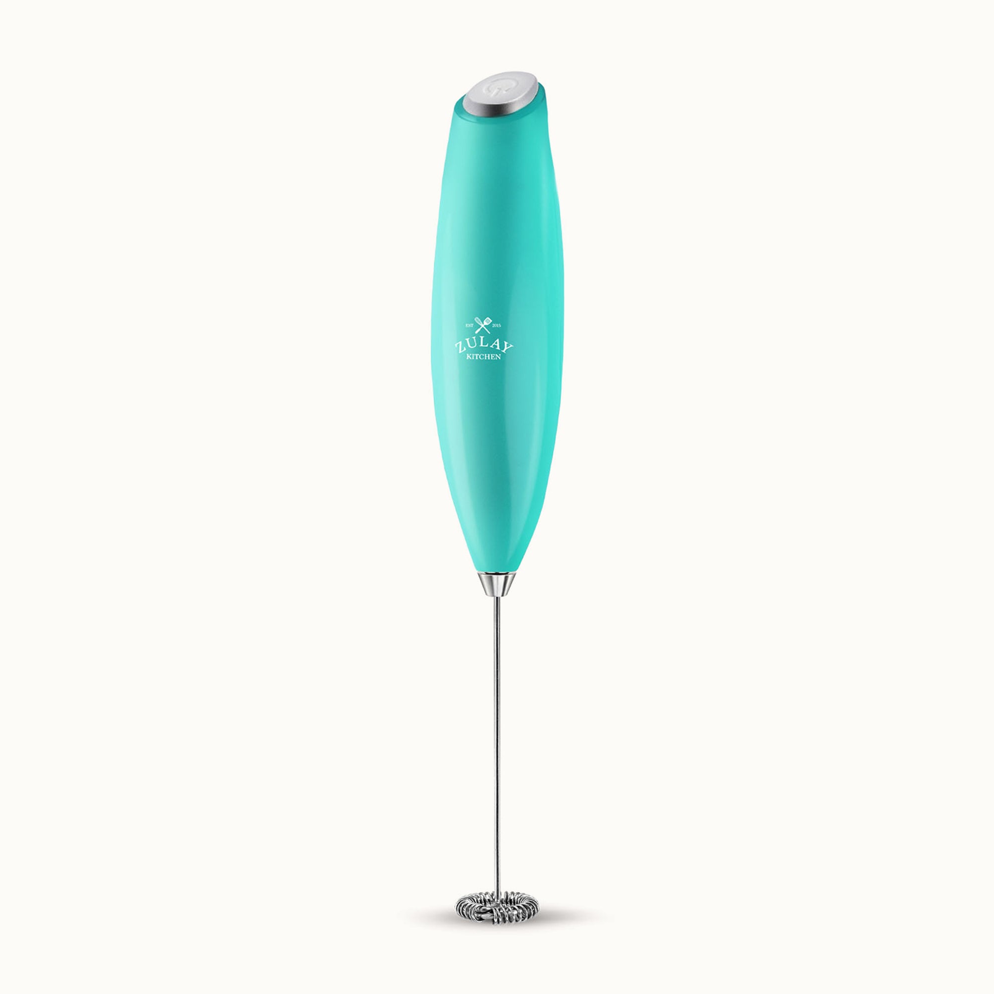 Zulay Milk Frother (Without Stand)-Caribbean Aqua by Zulay Kitchen