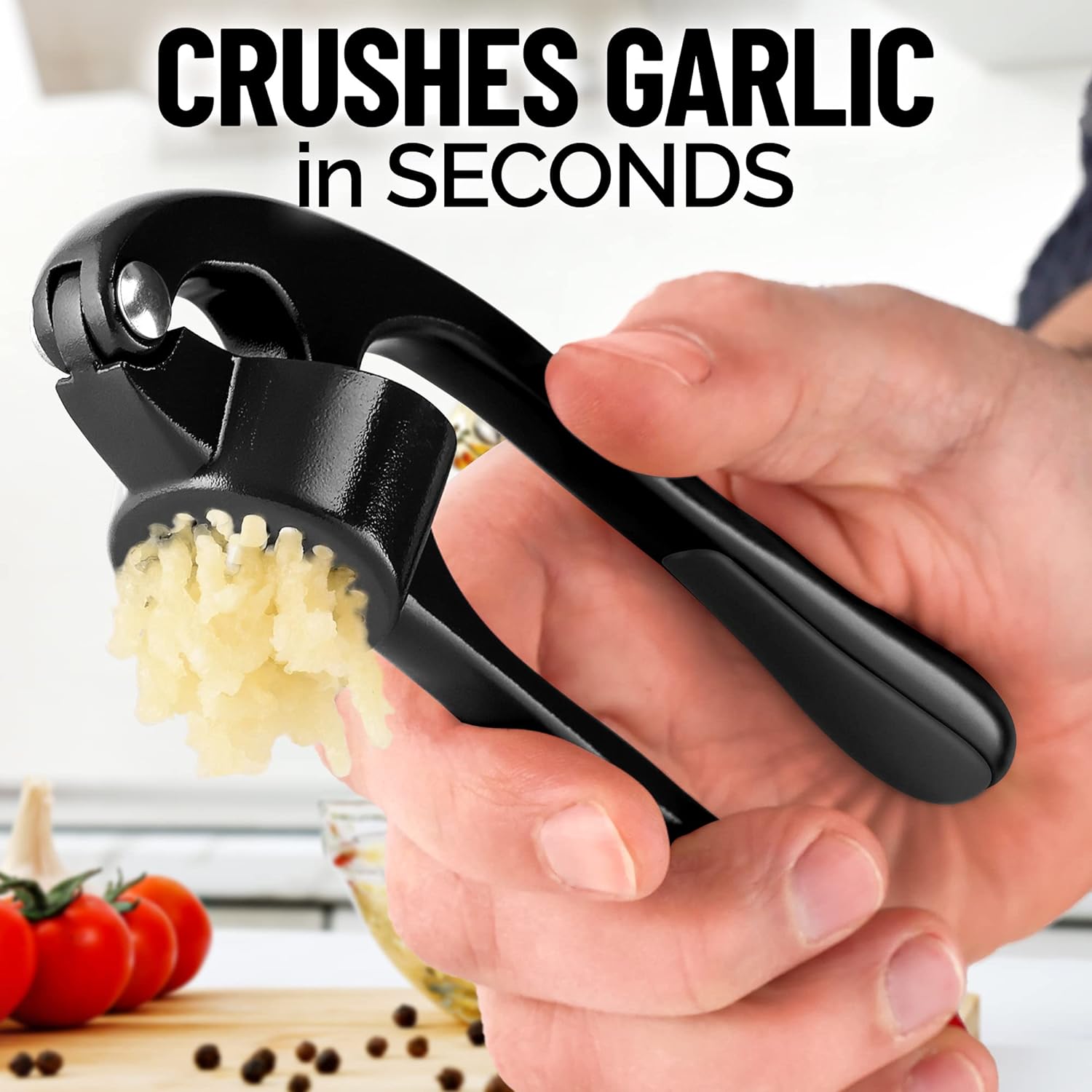 High quality GARLIC PRESS AND PEELER SET WITH SILICONE PEELER & BRUSH