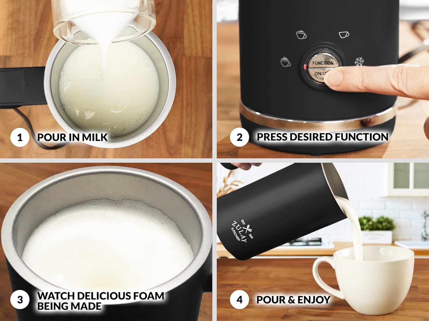 How to use milk steamer and frother