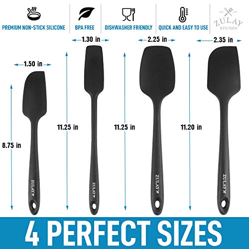 4 different sizes silicone spatula