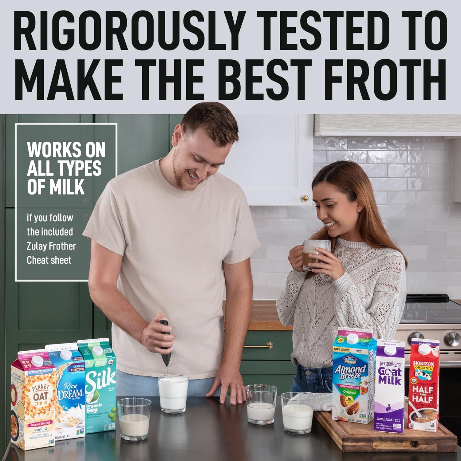 Rigorously tested milk frother
