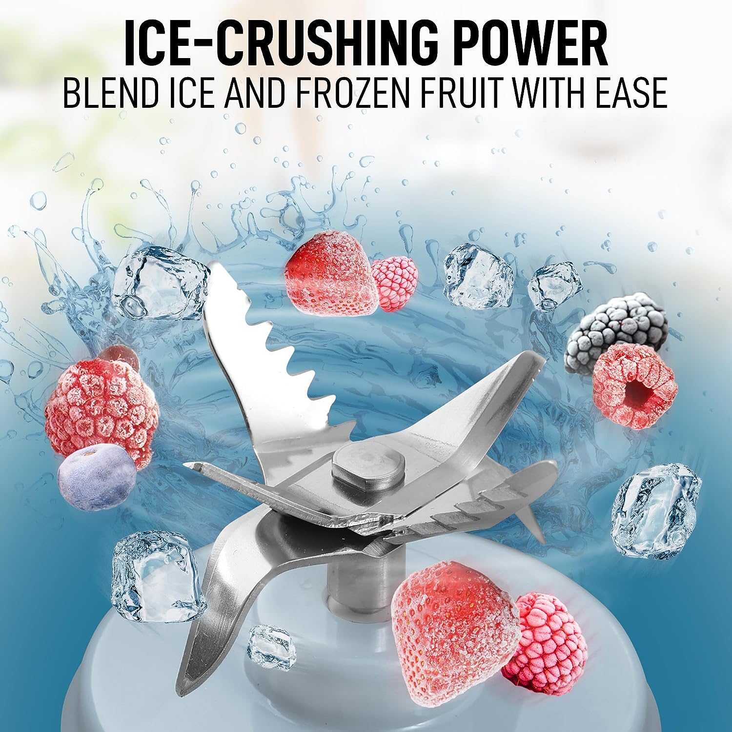 Blend Ice and Fruit using Zulay Kitchen Personal blender