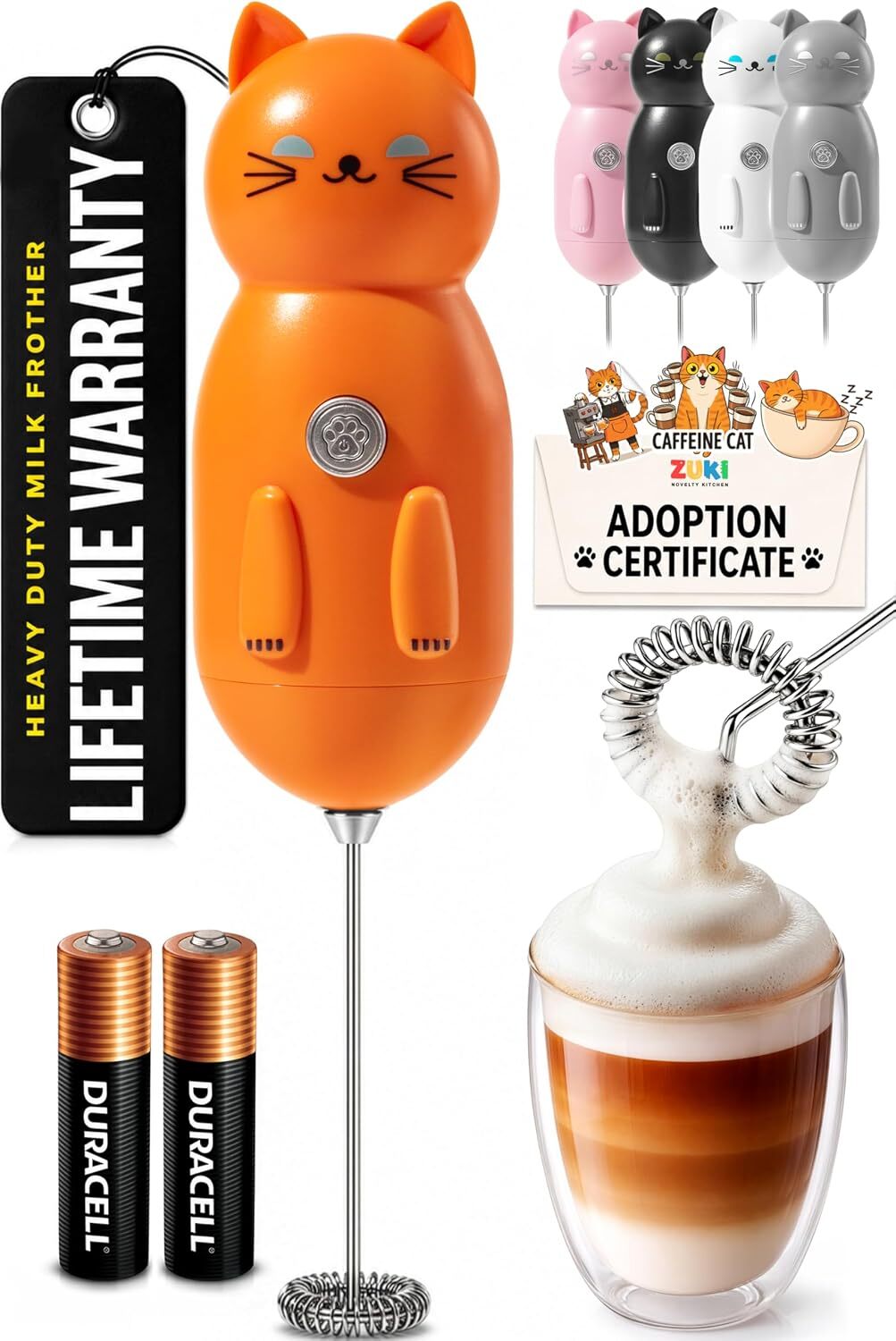 Cat-Shaped Frother Mixer