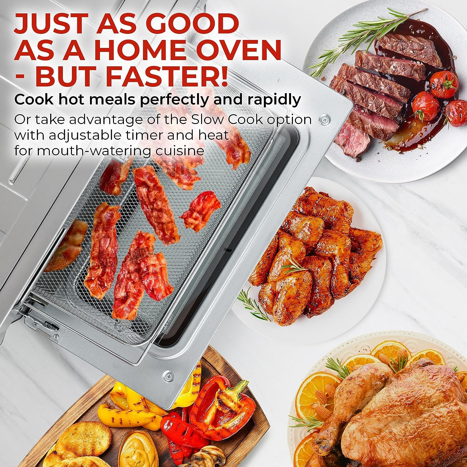 Airfryer Toaster Oven with Slow cook option