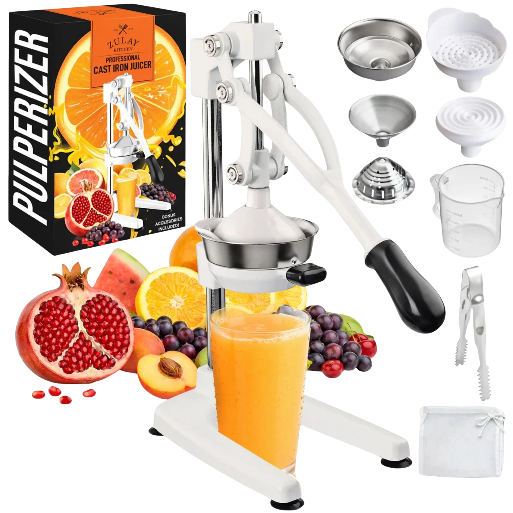 Pulperizer 9-in-1 Cast Iron Juicer