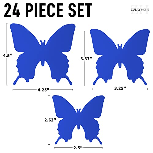 24 Piece Set Butterfly wall decor